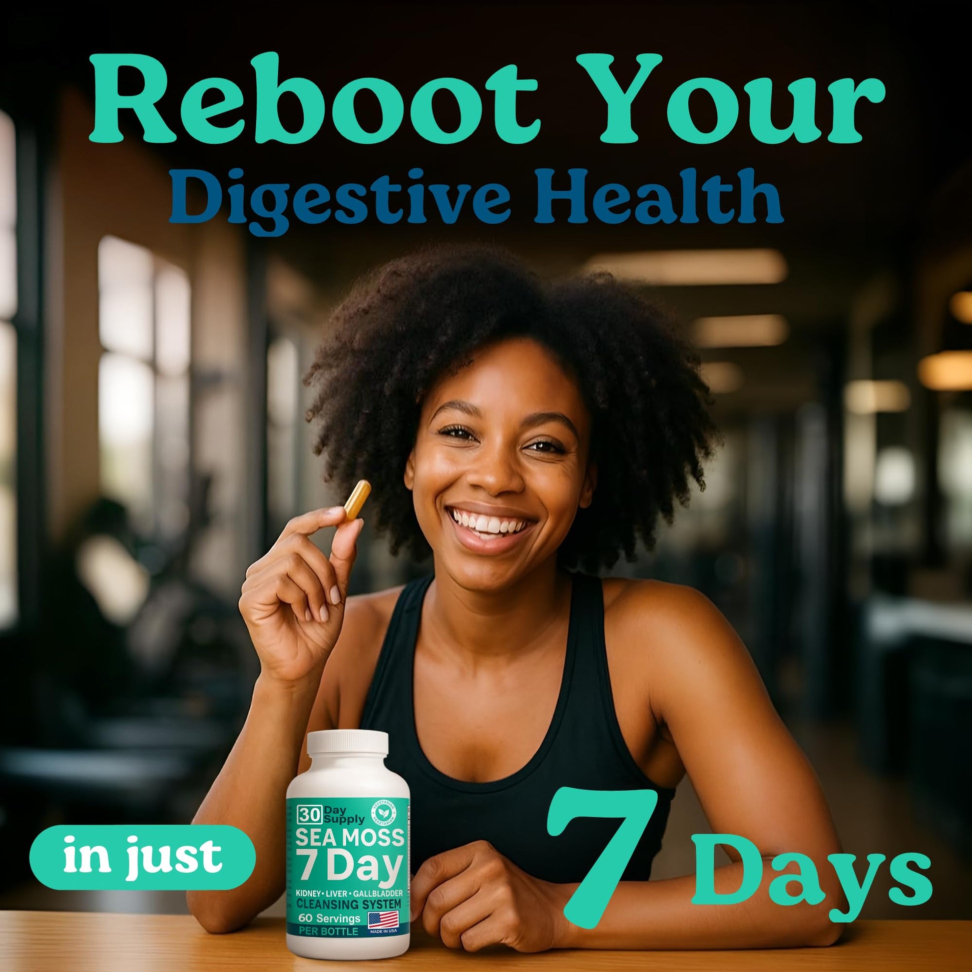Atlantic Naturals Sea Moss Capsules – 7 Day Herbal Blend for Liver & Gallbladder Wellness – with Dandelion Root, Milk Thistle, Burdock Root, Red Clover & Chanca Piedra – 180 Count Sea Moss Capsules Atlantic Naturals uk supplements