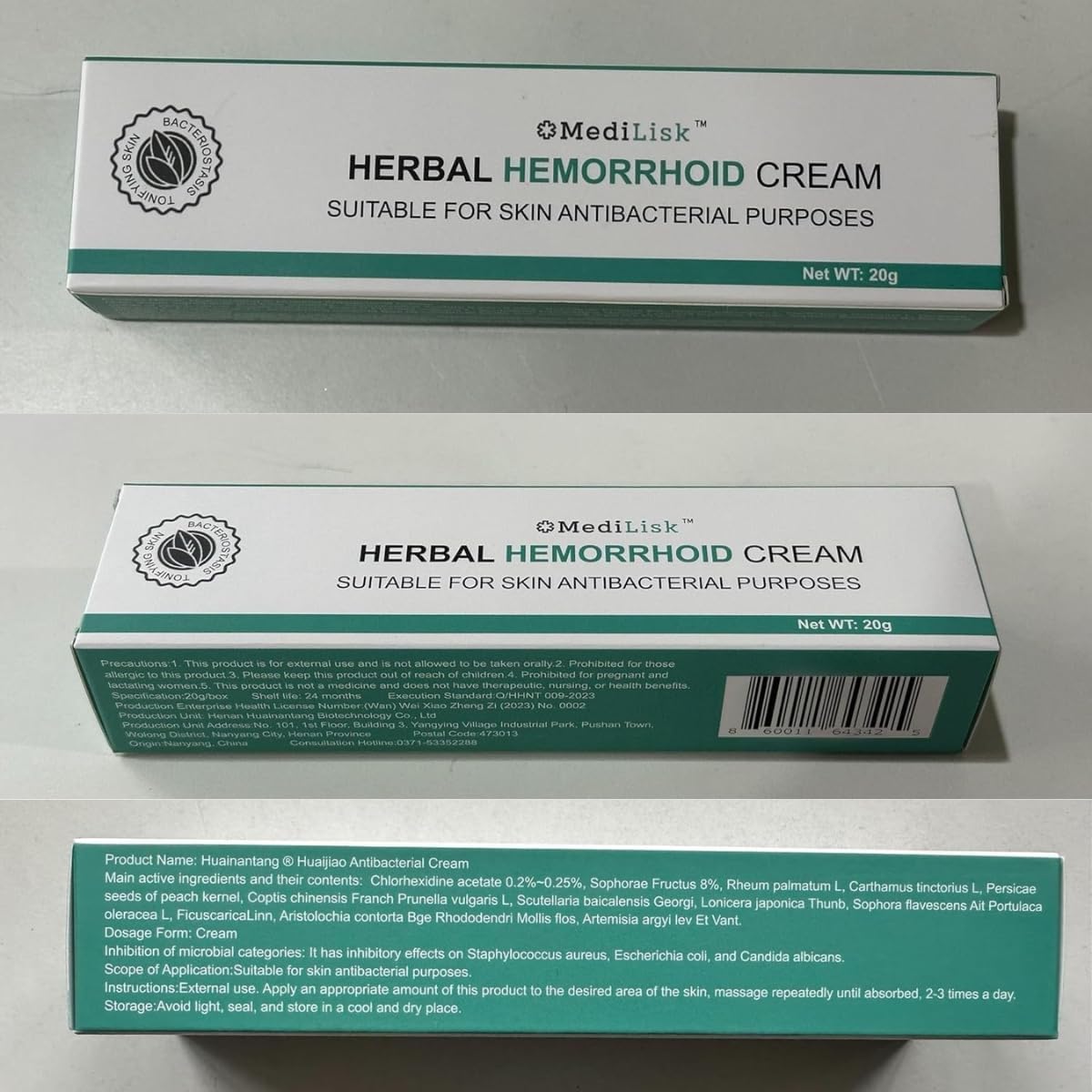 MediLisk Herbal Hemorrhoid Cream – Hemorrhoid Treatment – Fast Acting Formula for Supporting with Itching & Burning – Non-Steroidal Natural Formula – 0.7 oz – Pack of 1 MediLisk uk supplements