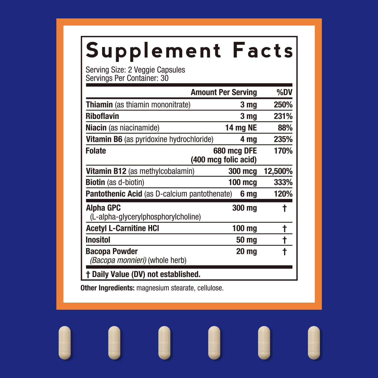 Doctor's Recipes Alpha GPC 300 mg Supplement, with 8 B Vitamins, Inositol, Acetyl L-Carnitine, Highly Bioavailable Source of Choline, 12-in-1 Cognitive Support for Women & Men, 60 Veggie Capsules Doctor's Recipes uk supplements