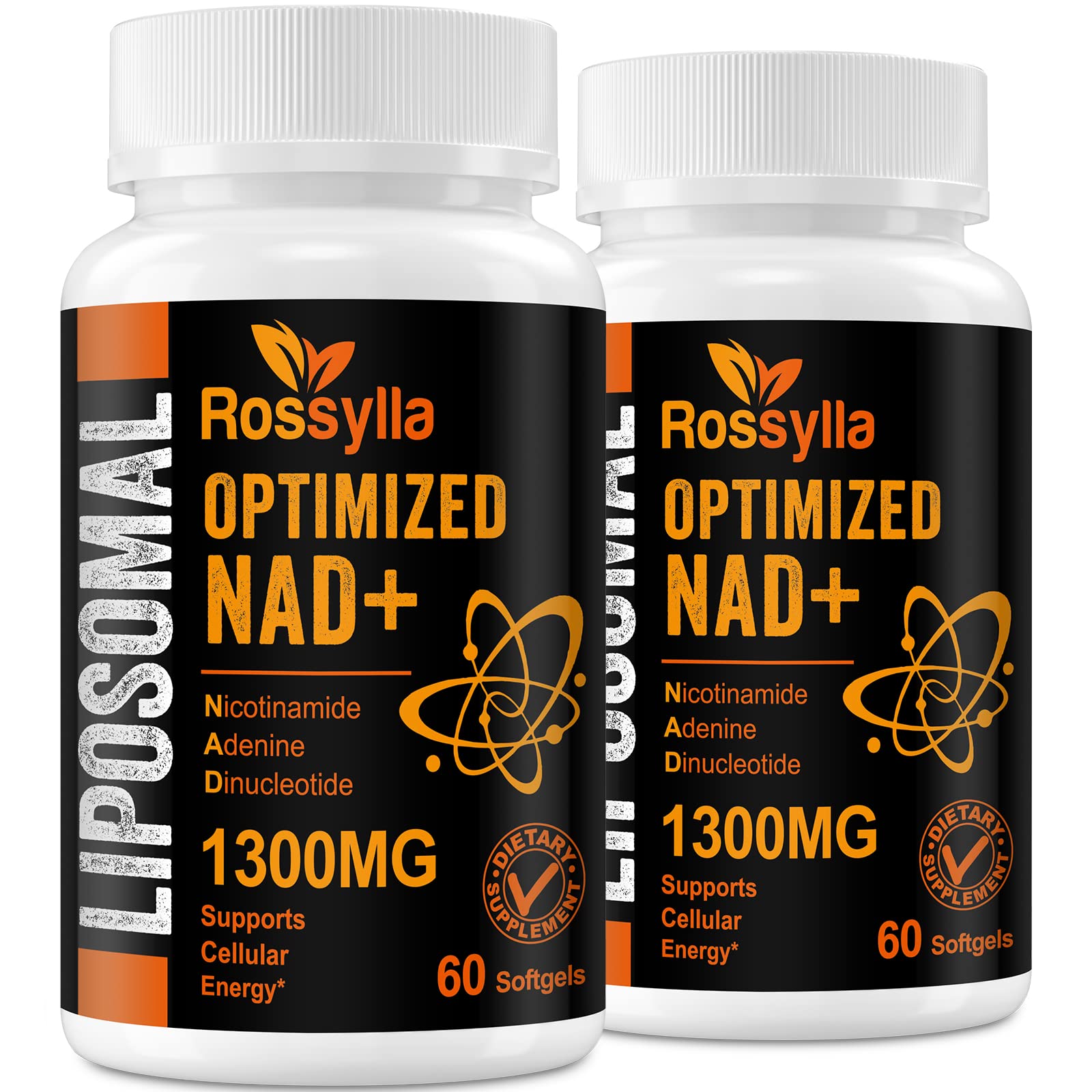 Rossylla 1300 MG Liposomal NAD+ Supplement | Highest Absorption | Purest NAD Supplemet to Boost NAD+ Effetively | Boosting NAD+ Supplement for Aging Defese, Cellular Energy, Longevity | 120 Count Rossylla uk supplements