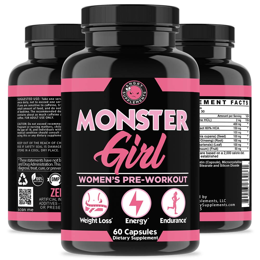 Angry Supplements Monster Girl, Women’s Pre-Workout + Recovery, Apple Cider Vinegar Angry Supplements uk supplements