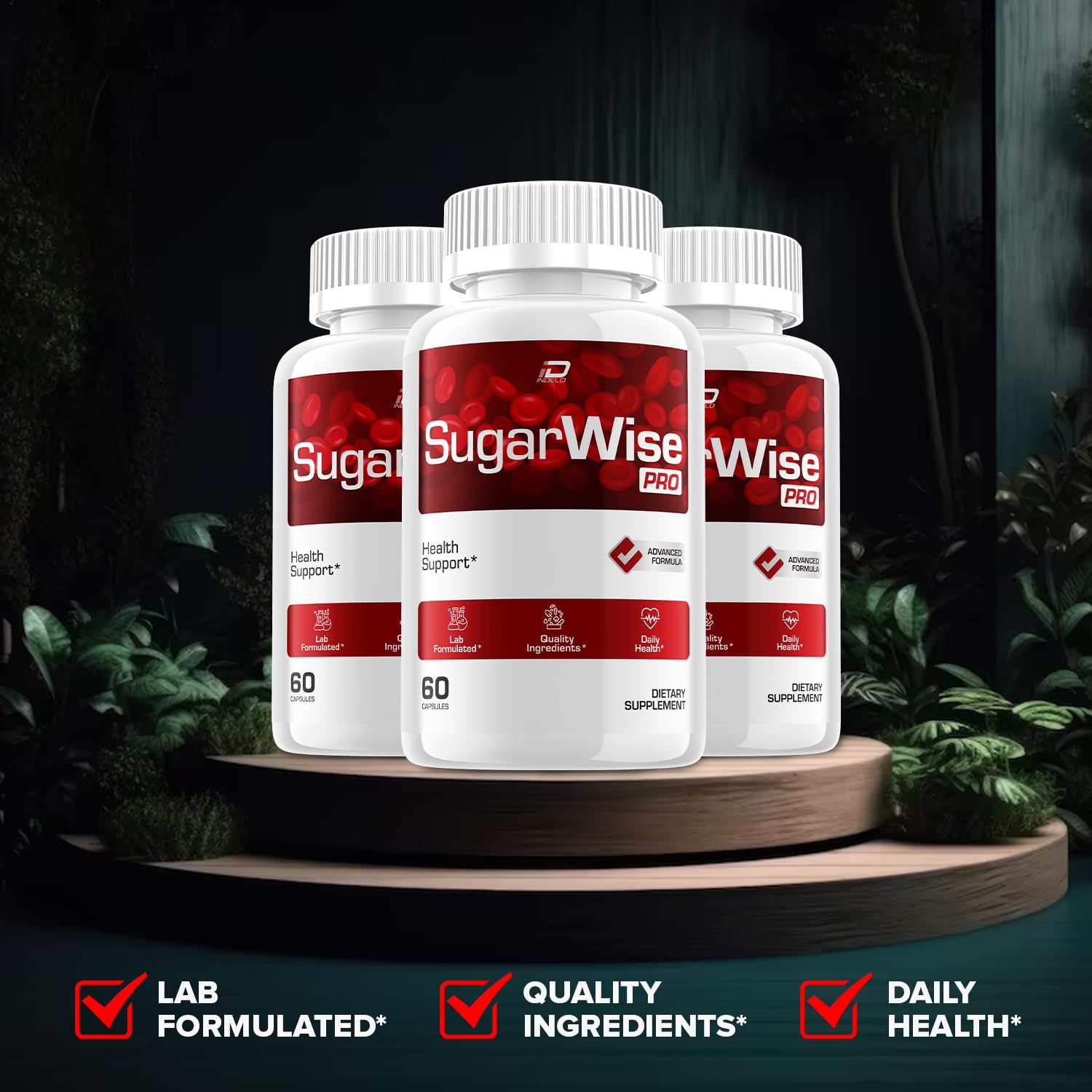SugarWise Capsules – SugarWise Pro Natural Blend Daily Health Vitamins Supplement (5 Pack - 300 Capsules) Indelo uk supplements