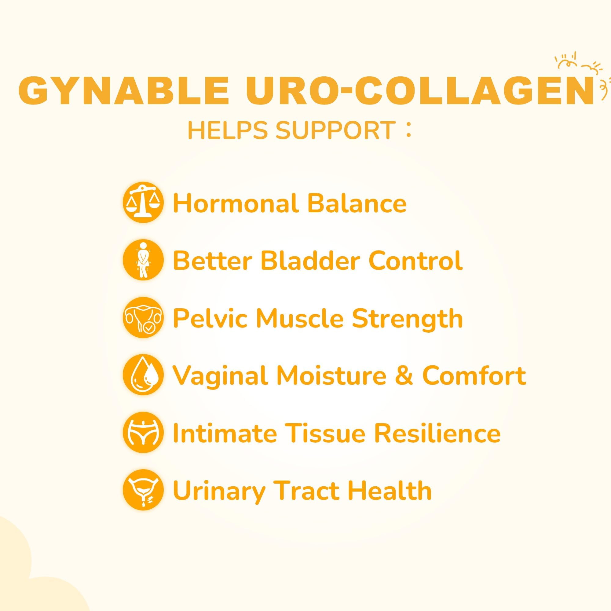 Bladder Control Supplements for Women: UroCollagen for Postpartum Recovery Supports Pelvic Floor Muscles Strength, Urinary Urgency Frequency Leakage, for Hormone Harmony Balance, Powder, 30-Day Supply Gynable uk supplements