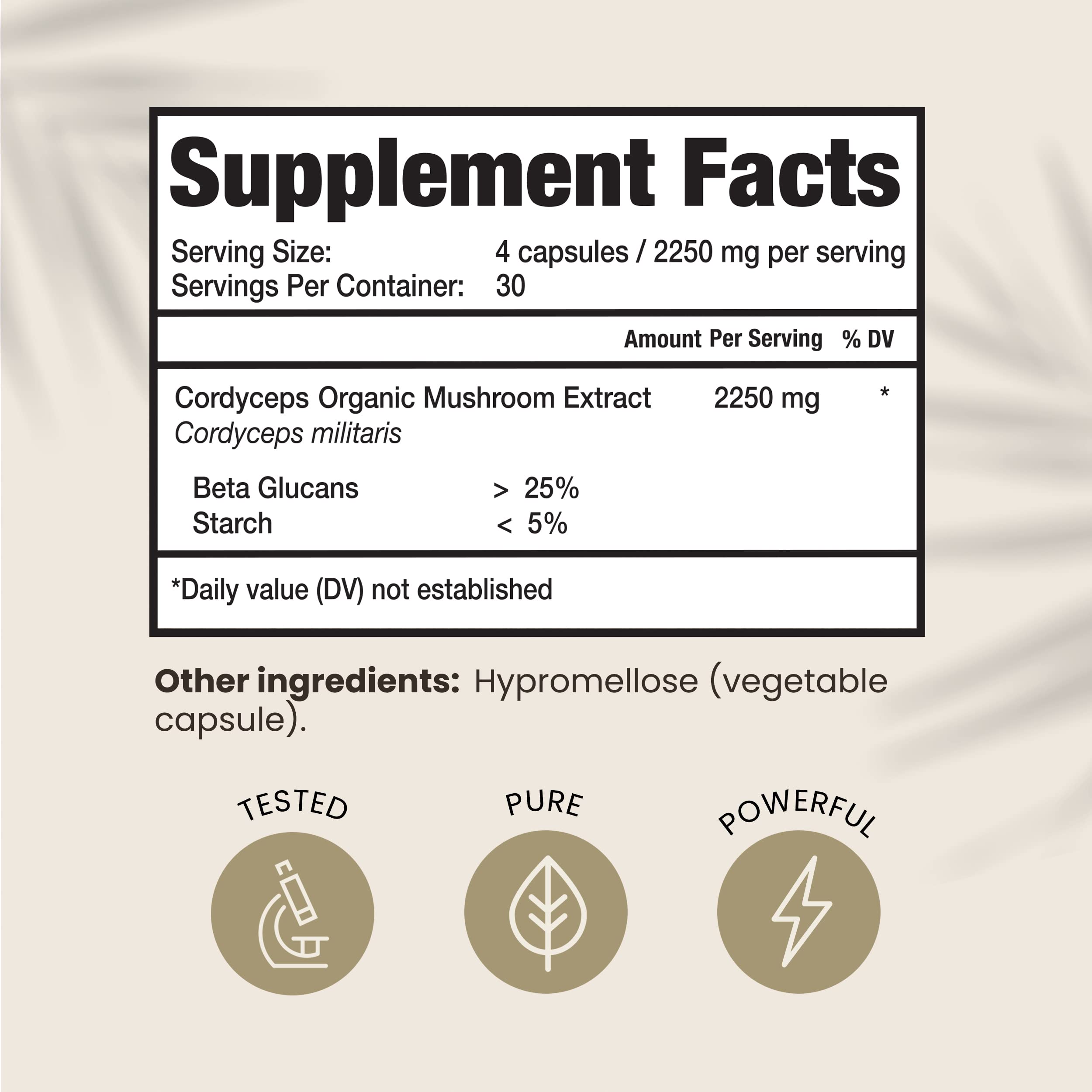 HPD Rx Premium Organic Cordyceps Mushroom Extract Performance , Pack of 2 HPD Rx uk supplements