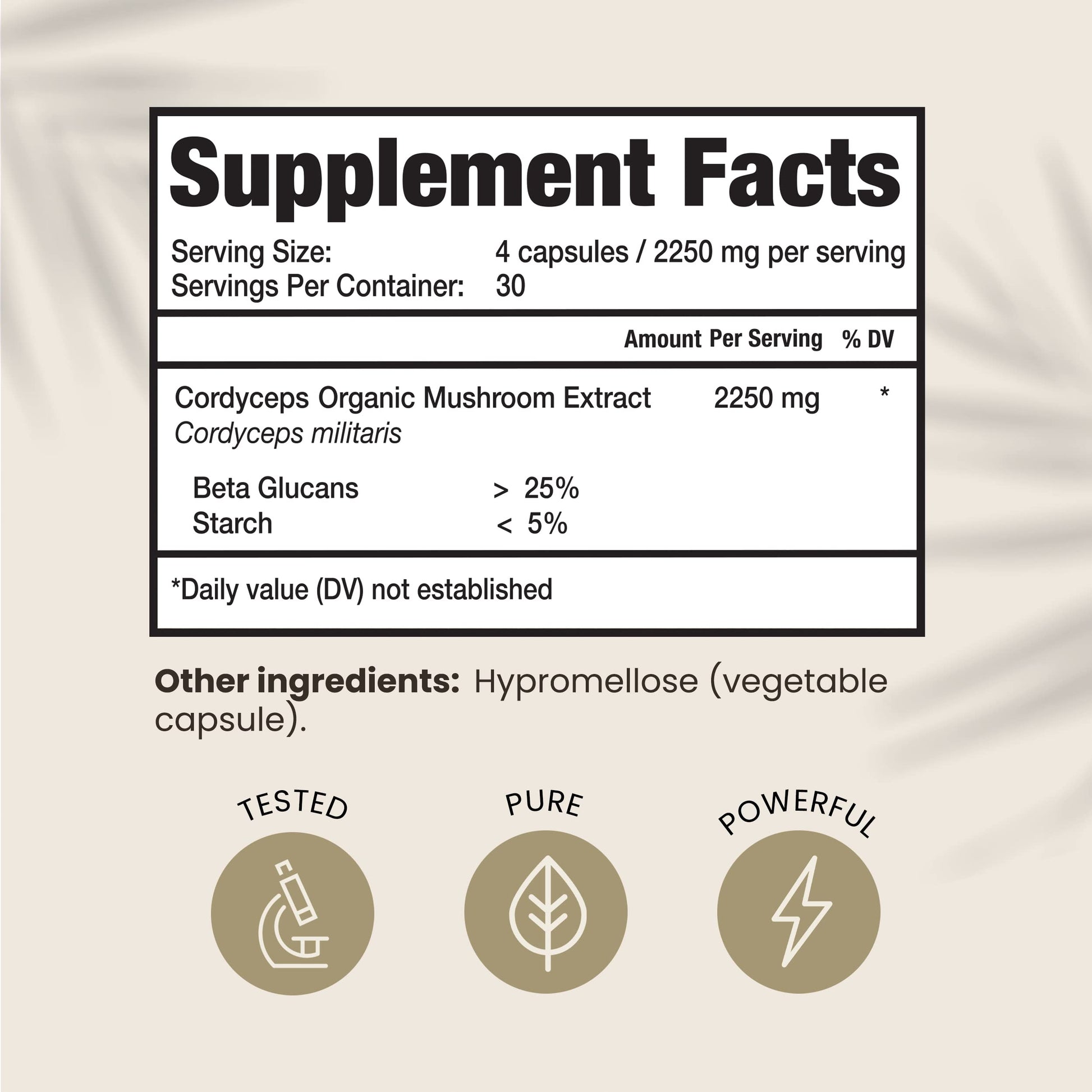 HPD Rx Premium Organic Cordyceps Mushroom Extract Performance Supplement HPD Rx uk supplements