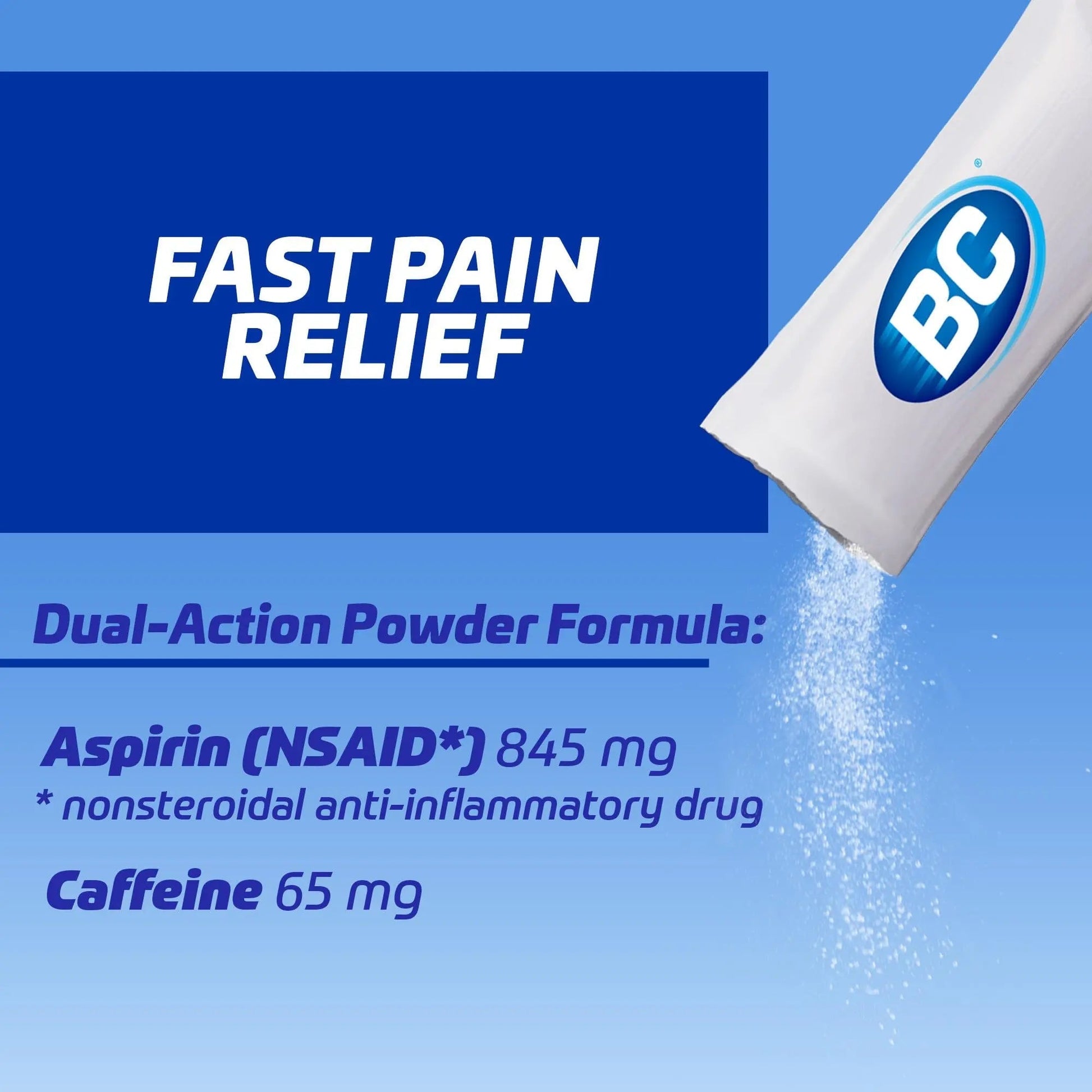 BC Powder | Fast Pain Relief | Arthritis | Aspirin (NSAID) & Caffeine | 50 Count and BC Powder | Fast Pain Relief | Aspirin (NSAID) & Caffeine | 50 Count BC uk supplements