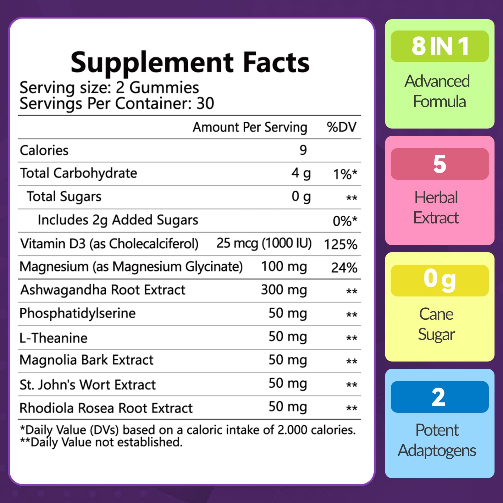 Whoyun Cortisol Supplement Gummies for Women, Lower Cortisol with Phosphatidylserine Ashwagandha Magnesium, Stress Relief, Vegan Sugar Free, 60 Count Whoyun uk supplements