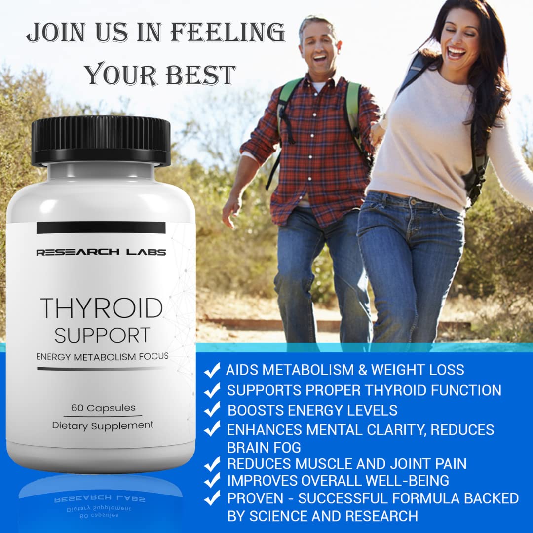 Research Labs Thyroid Support + Iodine Supplement - Energy, Metabolism, Focus Research Labs uk supplements