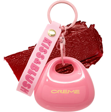 The Crème Shop Kiss & Blush Tinted Lip Balm & Blush, Korean Makeup for Lips & Cheeks, Cute Charm Key Chain, Hydrating, Long Lasting Tint, Aloe, Squalane (Cherry Squeeze) The Crème Shop uk supplements