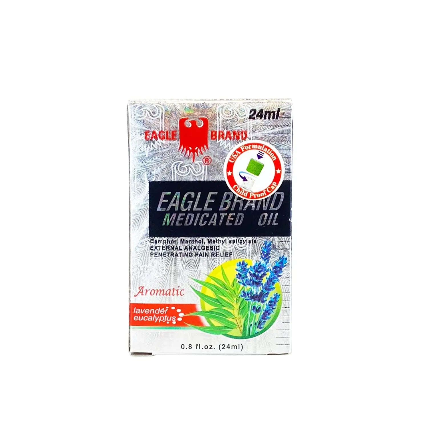 Eagle Brand Natural Aromatic Lavender Medicated Oil for Muscle Aches and Pains, Includes One Individual .8 oz. Bottle Eagle Brand uk supplements