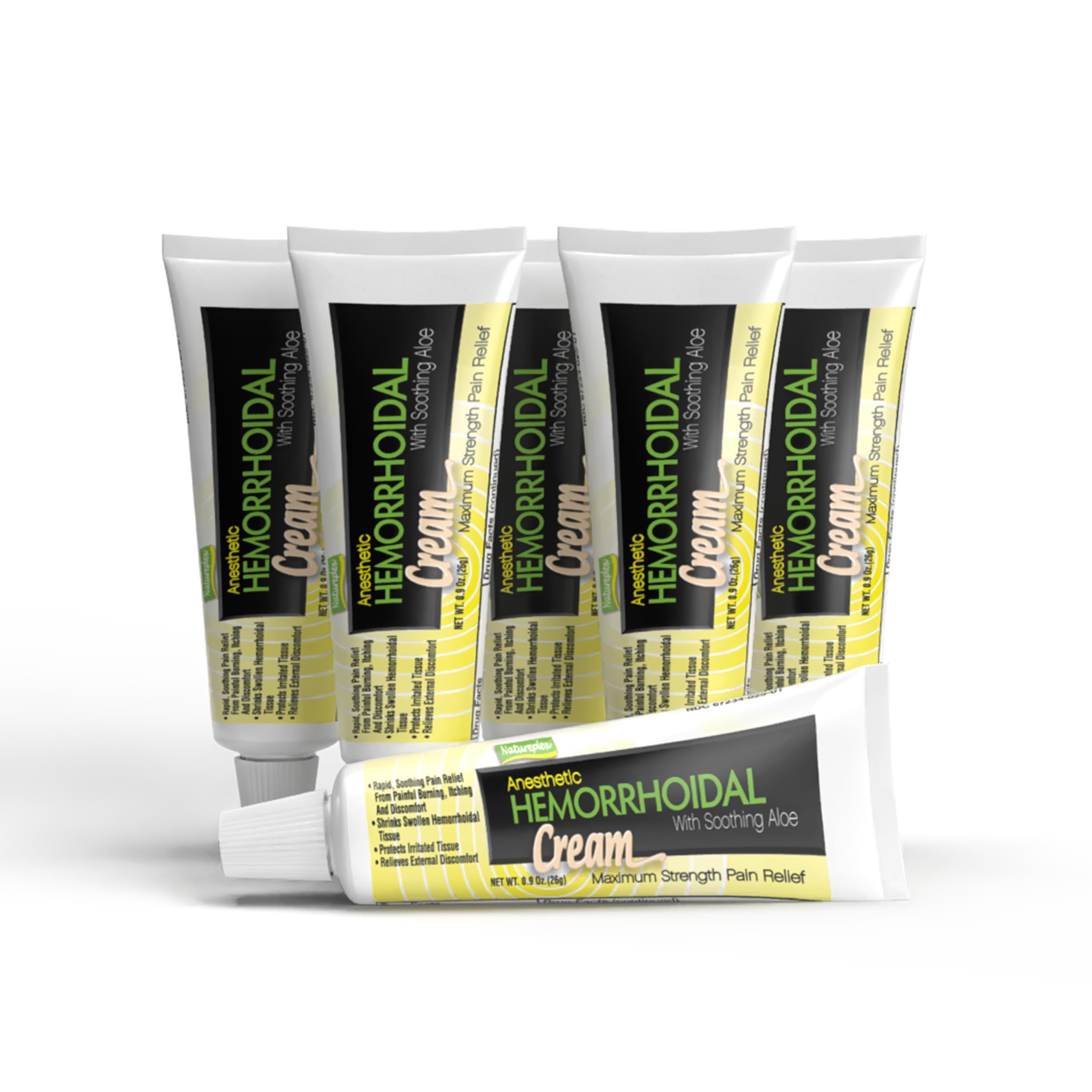 Natureplex Hemorrhoidal Cream for Itching, Burning and Discomfort Relief, 0.9 oz (Pack of 6) - Made in USA Natureplex uk supplements