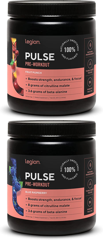 LEGION Pulse Pre Workout Supplement - All Natural Nitric Oxide Preworkout Drink to Boost LEGION uk supplements