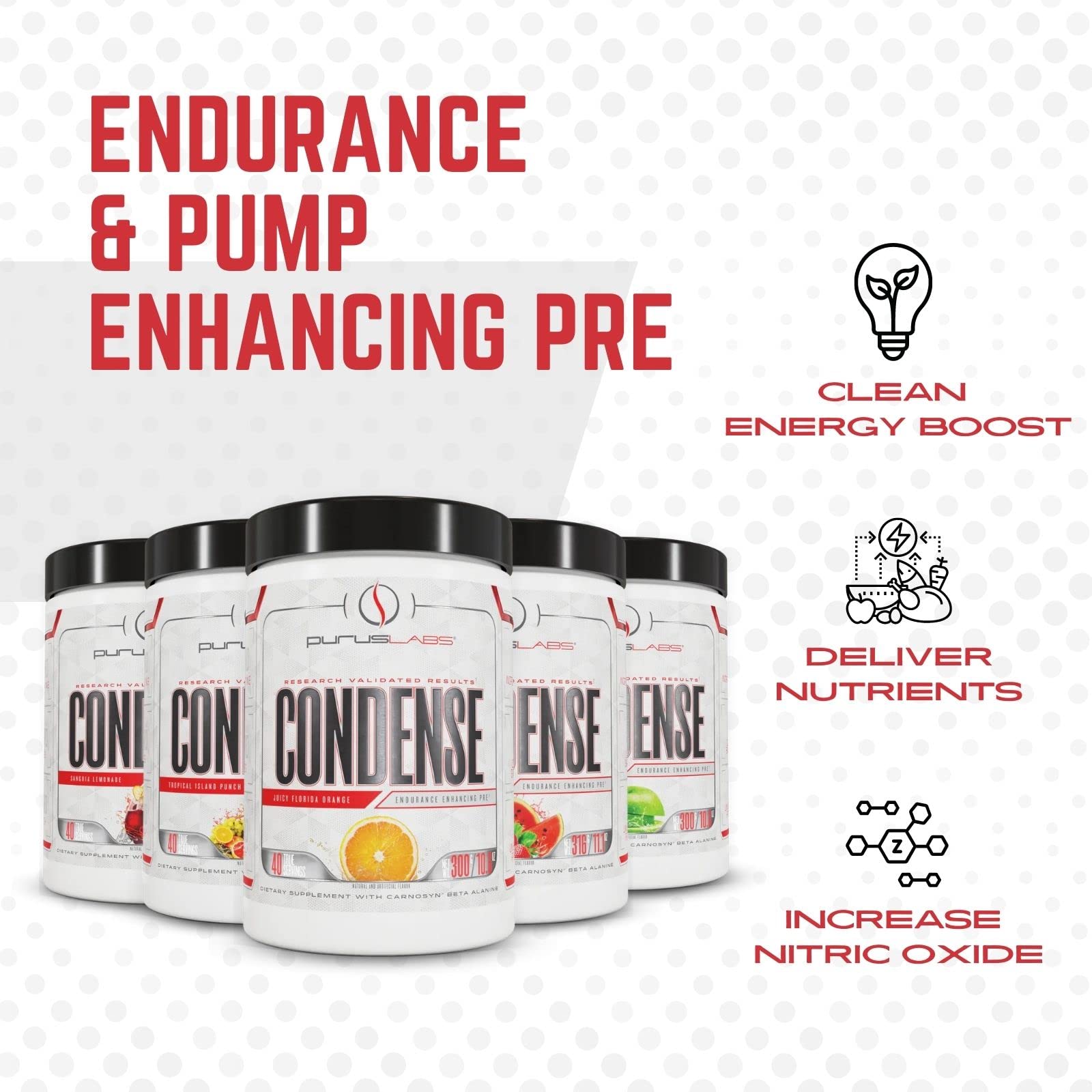 Purus Labs CONDENSE PreWorkout Powder, 40 Servings (Tropical Island Punch) Purus Labs uk supplements