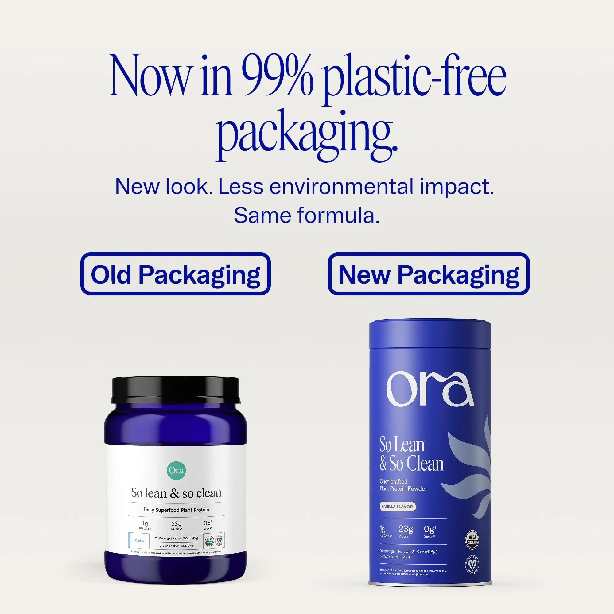 Ora Organic Plant-Based Protein Powder - 23g Protein for Women and Men - Vanilla Flavor 20 Servings, Vegan, Clean Protein Ora Organic uk supplements