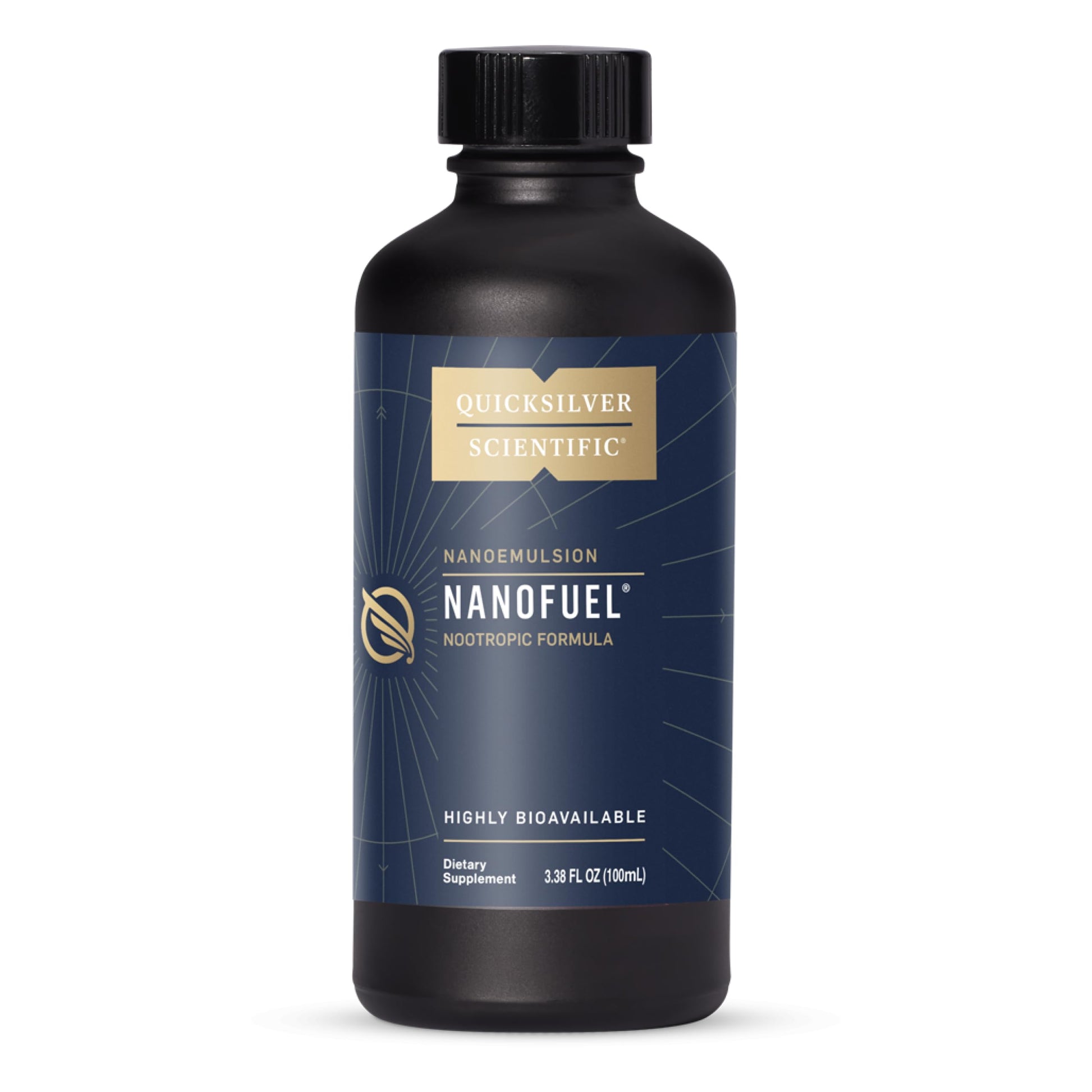 Quicksilver Scientific NanoFuel - Energy Support - Nootropic Formula Designed to Support Focus + Productivity (3.38oz / 100ml) Quicksilver Scientific uk supplements