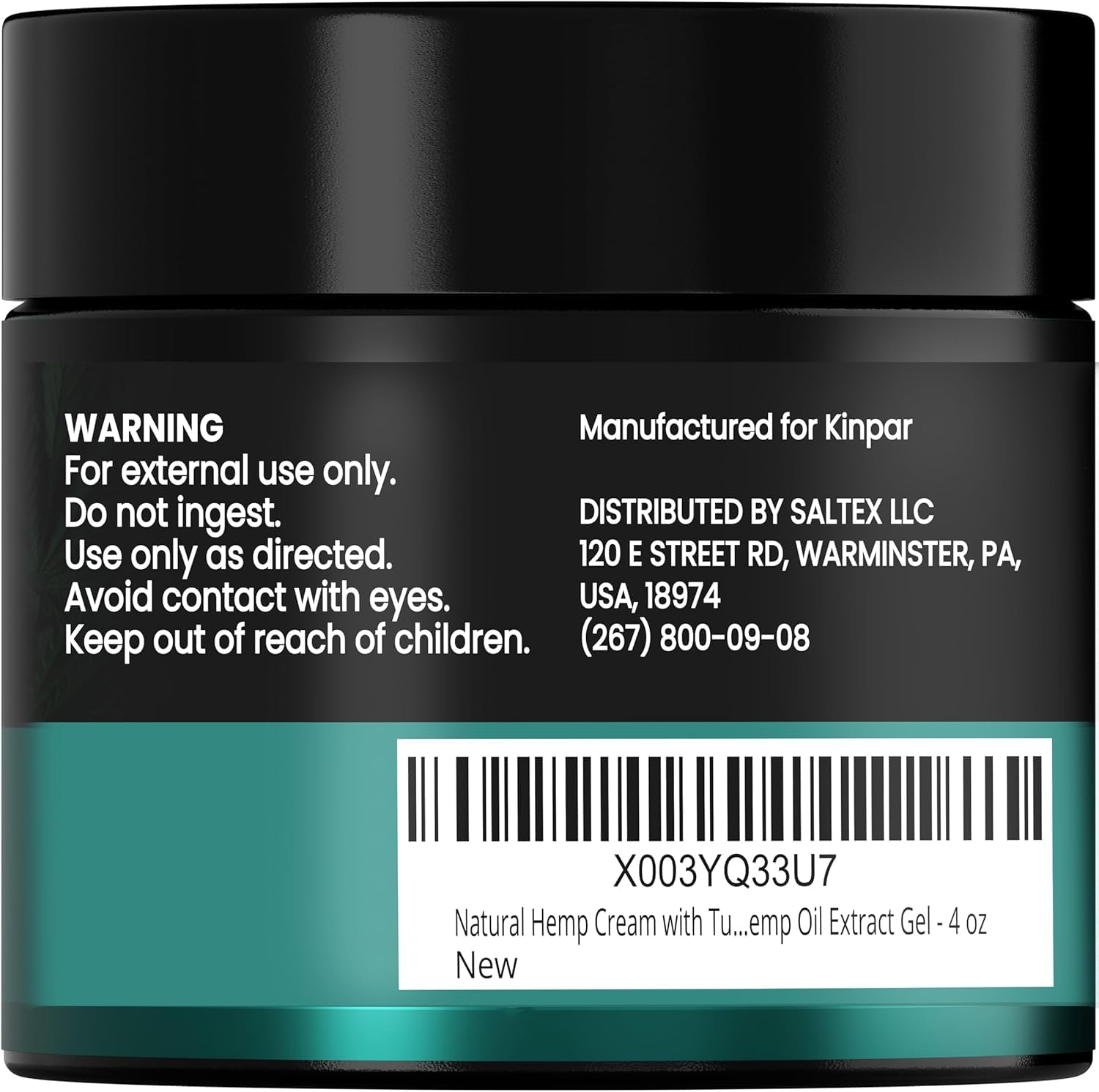 KINPAR Cream - Professional Gel Formula with Natural Turmeric, Arnica, MSM, Glucosamine, Eucalyptus & Emu Oil – Maximum Strength – Formulated in The USA - 4 oz KINPAR uk supplements