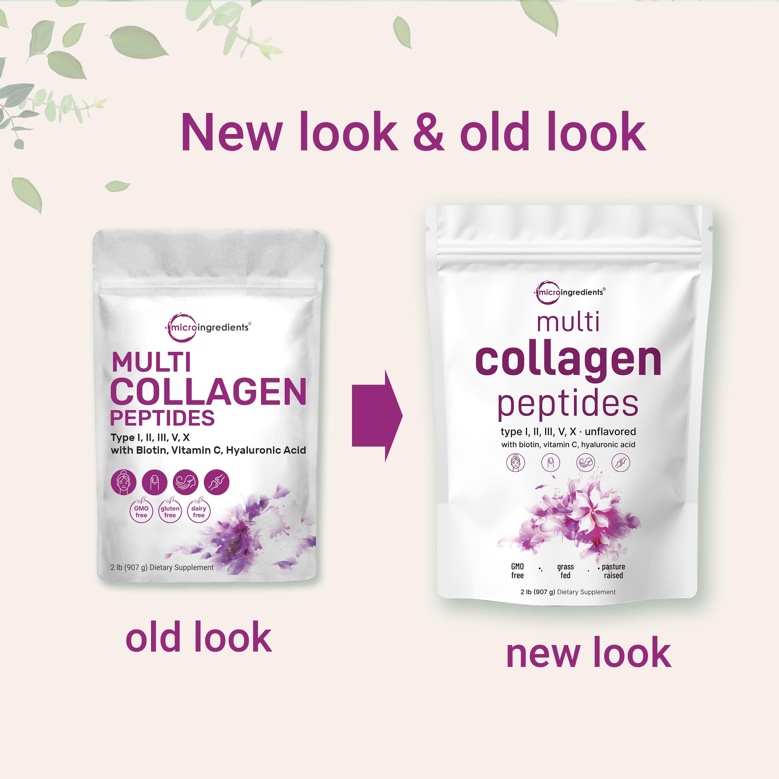 Micro Ingredients Multi Collagen Protein Powder, 2 Pounds – Type I,II,III,V,X with Biotin Micro Ingredients uk supplements