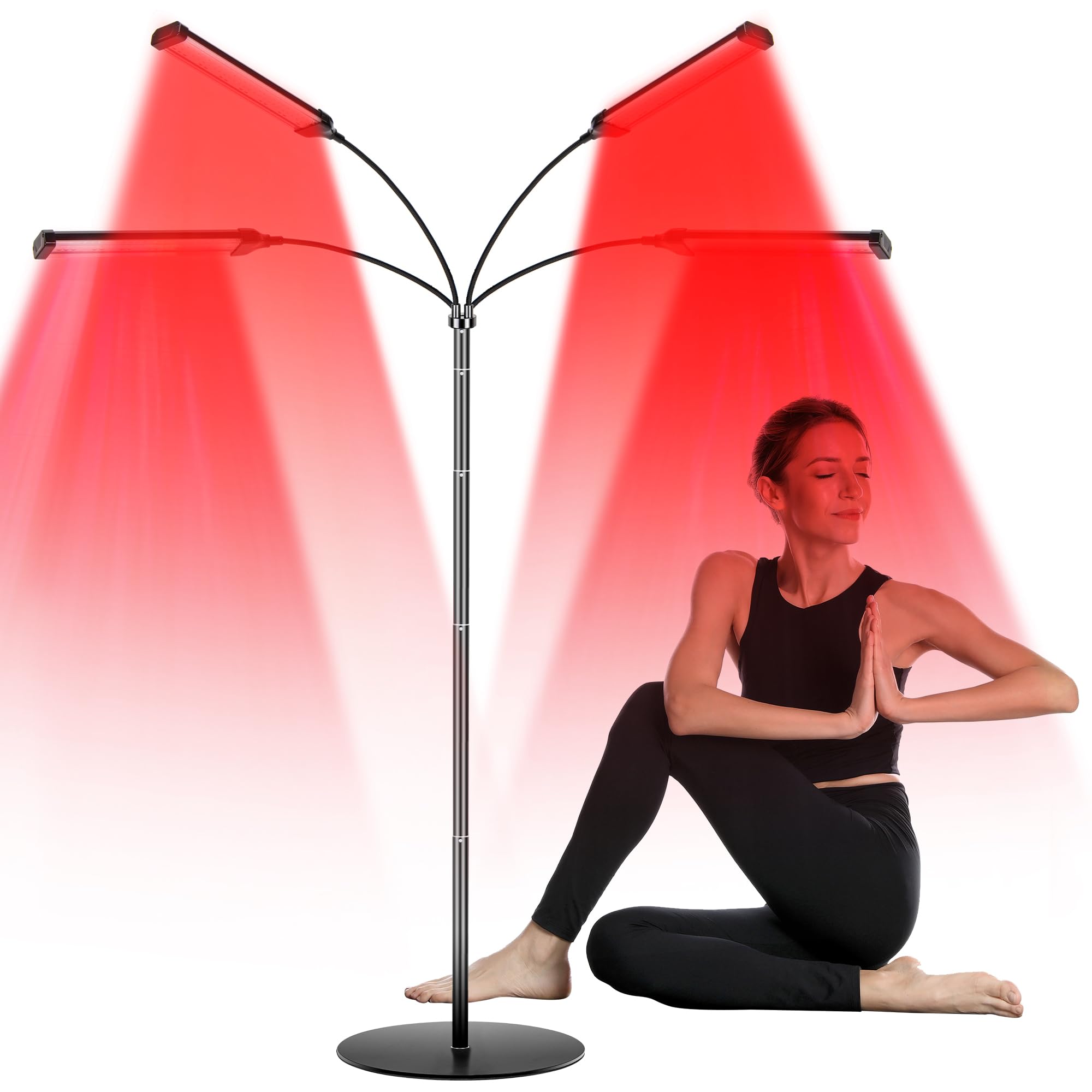 Dexnump Red Light Therapy for Face, 324 LEDs Red Light Therapy Lamp Height Free Adjustment Infrared Dexnump uk supplements