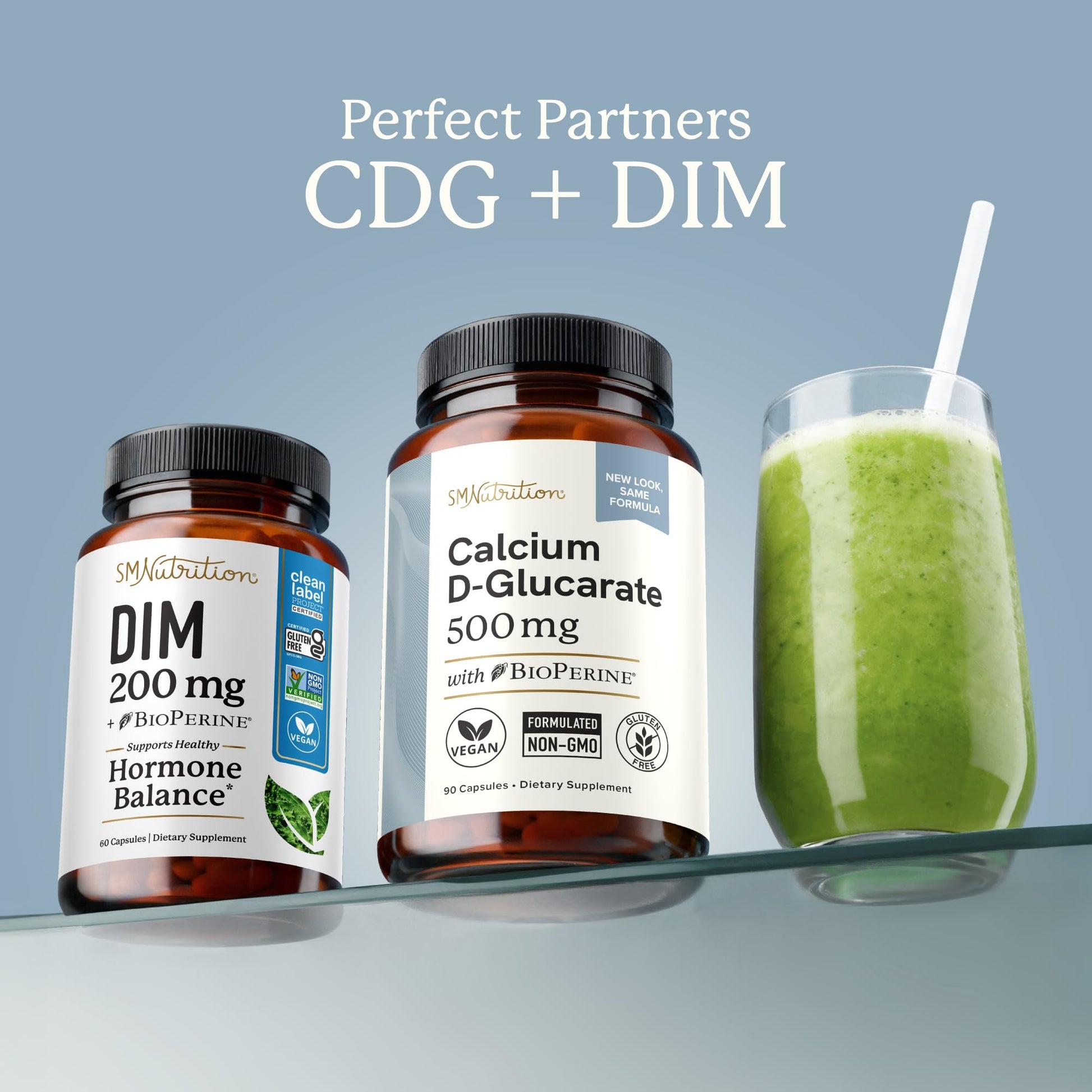 Calcium D-Glucarate | 500MG | CDG for Liver Detox and Cleanse, Hormone Balance, and Menopause Support | Calcium Supplement | Vegan, Non-GMO, Third-Party Tested | 90 Capsules (3-Month Supply) SMNutrition uk supplements