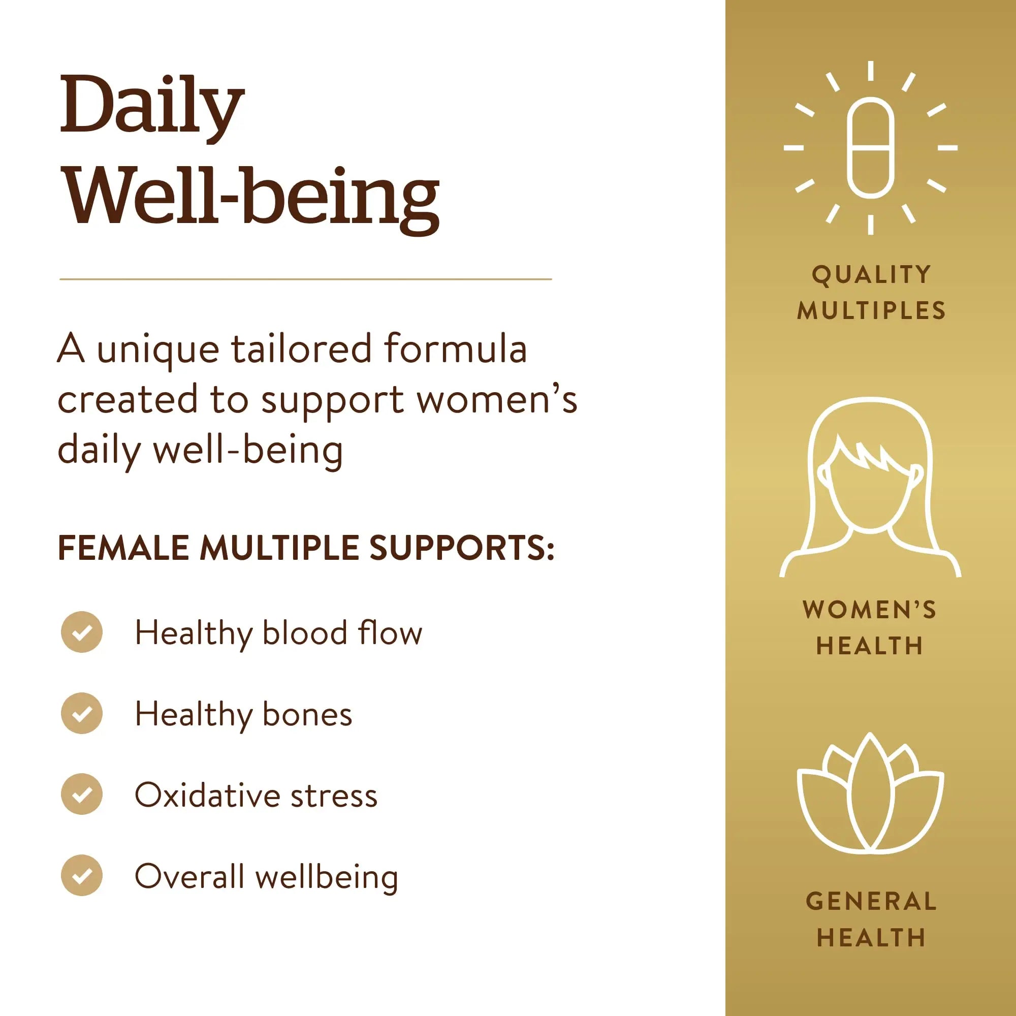 Solgar Female Multiple, 120 Tablets - Multivitamin, Mineral & Herbal Formula for Women - Advanced Phytonutrient Solgar uk supplements
