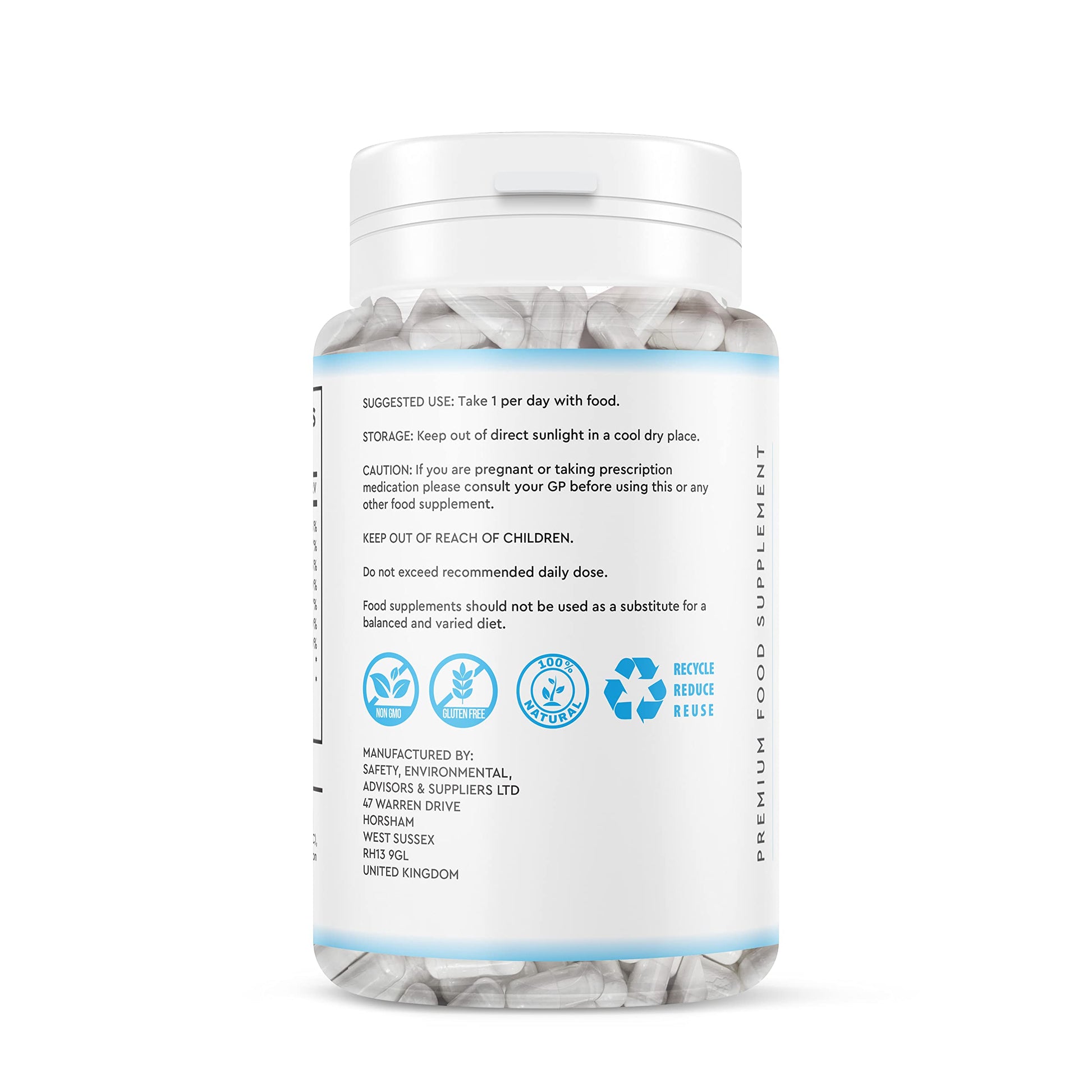 Marine Collagen Peptide Tablets 1200MG - 6 Month Supply - 180 High Strength Collagen Tablets My Store uk supplements