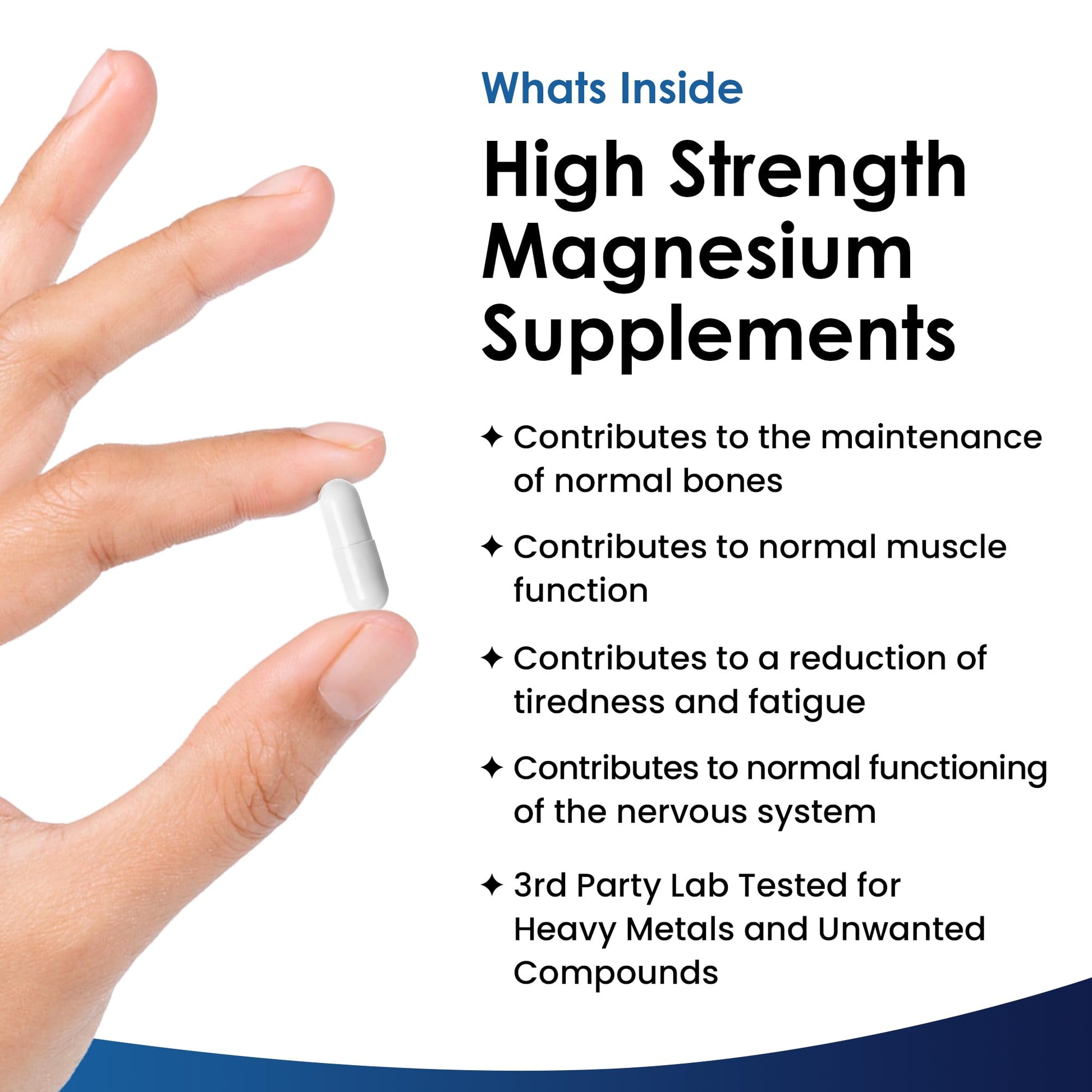 Magnesium Supplements 1620mg - Super Strength - Magnesium Citrate Capsules NEW LEAF PRODUCTS uk supplements