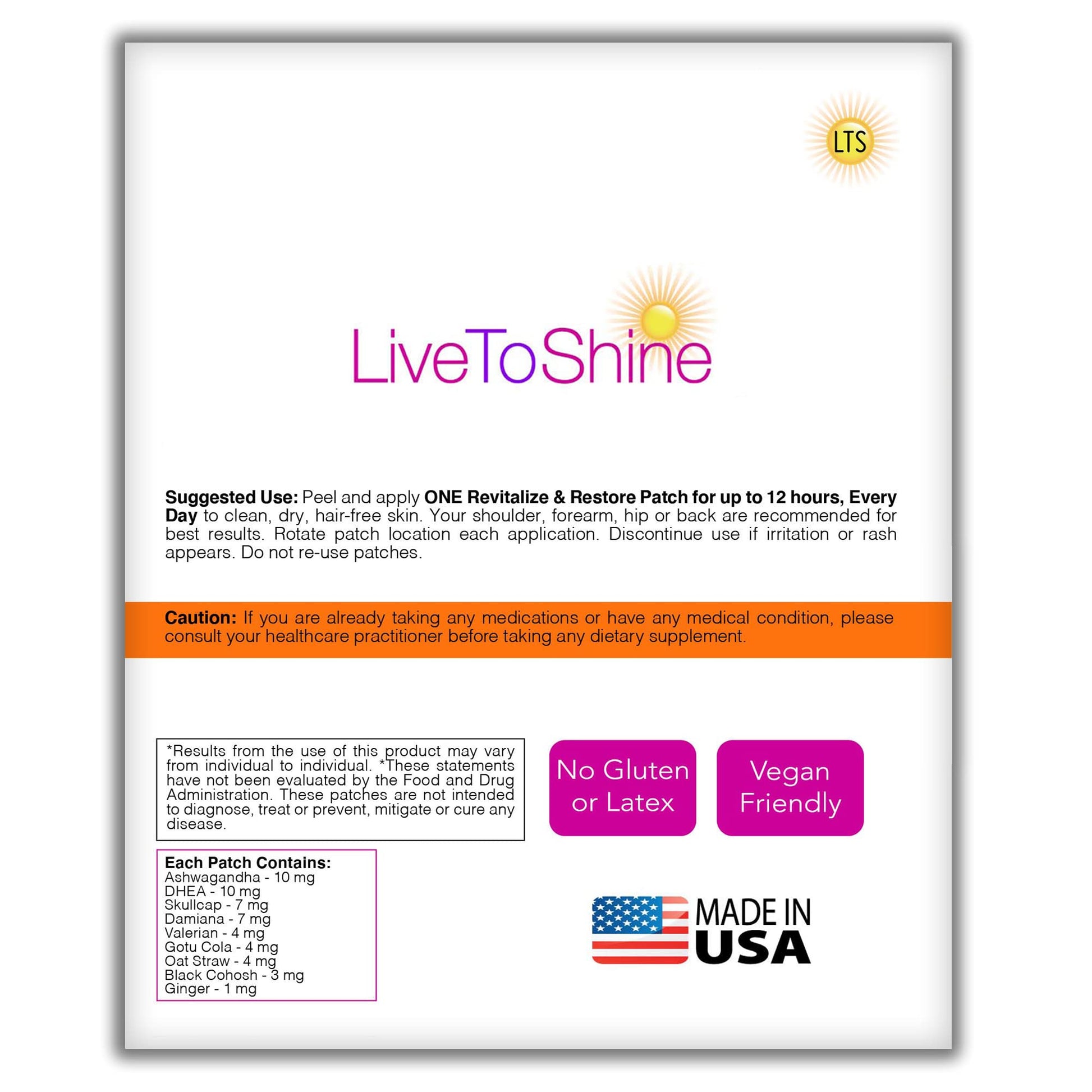 Menopause & Perimenopause Relief Patch for Women – Hot Flash, Mood & Symptom Support – Black Cohosh, Ashwagandha & More – 30 Topical Patches – USA Made by Live to Shine Live To Shine uk supplements