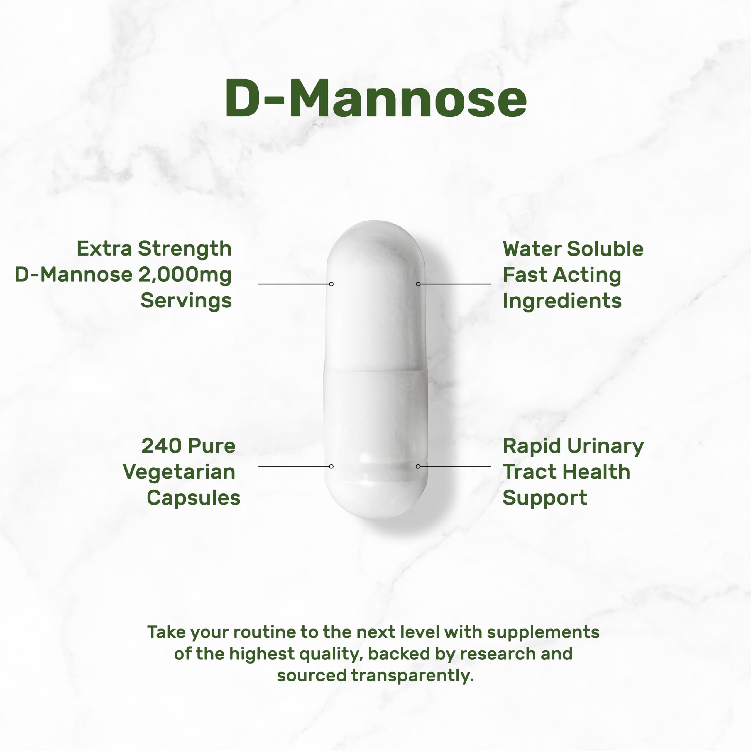 DEAL SUPPLEMENT D Mannose 500mg Capsules (2,000mg Per Serving), 240 Veggie Pills – Fast Acting Water-Soluble Form – Extra Strength Urinary Tract (UTI) Health Support – Non-GMO, Vegan Friendly DEAL SUPPLEMENT uk supplements