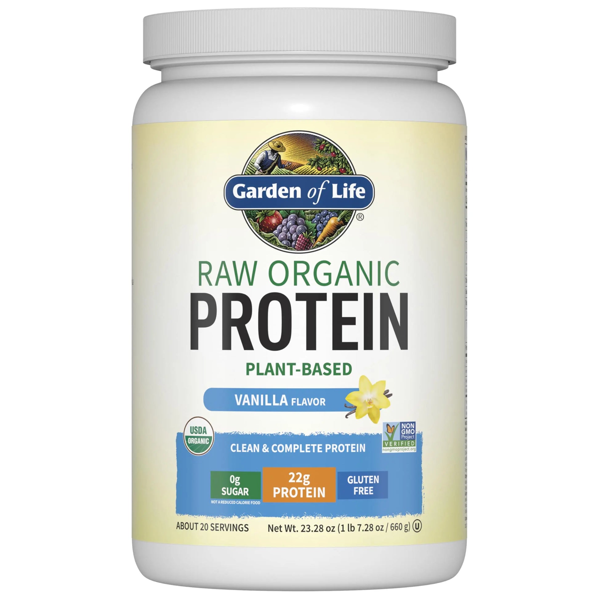 Garden Of Life Protein Powder, Vegan Protein Powder, Bcaa, Probiotics & Digestive Enzymes, Gluten & Lactose Free, Vanilla, 23.28 Ounce Garden of Life uk supplements