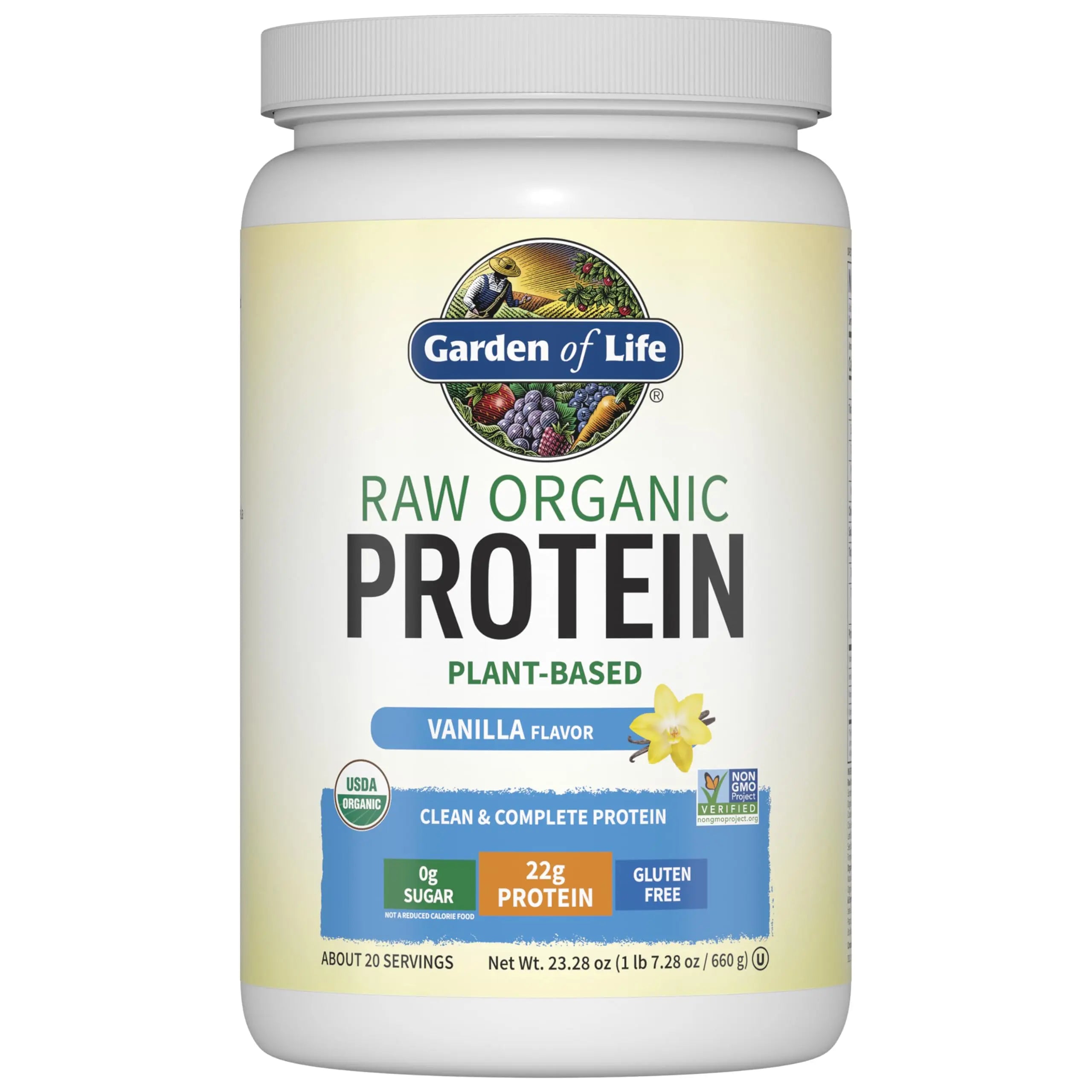 Garden Of Life Protein Powder, Vegan Protein Powder, Bcaa, Probiotics & Digestive Enzymes, Gluten & Lactose Free, Vanilla, 23.28 Ounce Garden of Life uk supplements