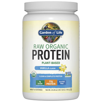 Garden Of Life Protein Powder, Vegan Protein Powder, Bcaa, Probiotics & Digestive Enzymes, Gluten & Lactose Free, Vanilla, 23.28 Ounce Garden of Life uk supplements