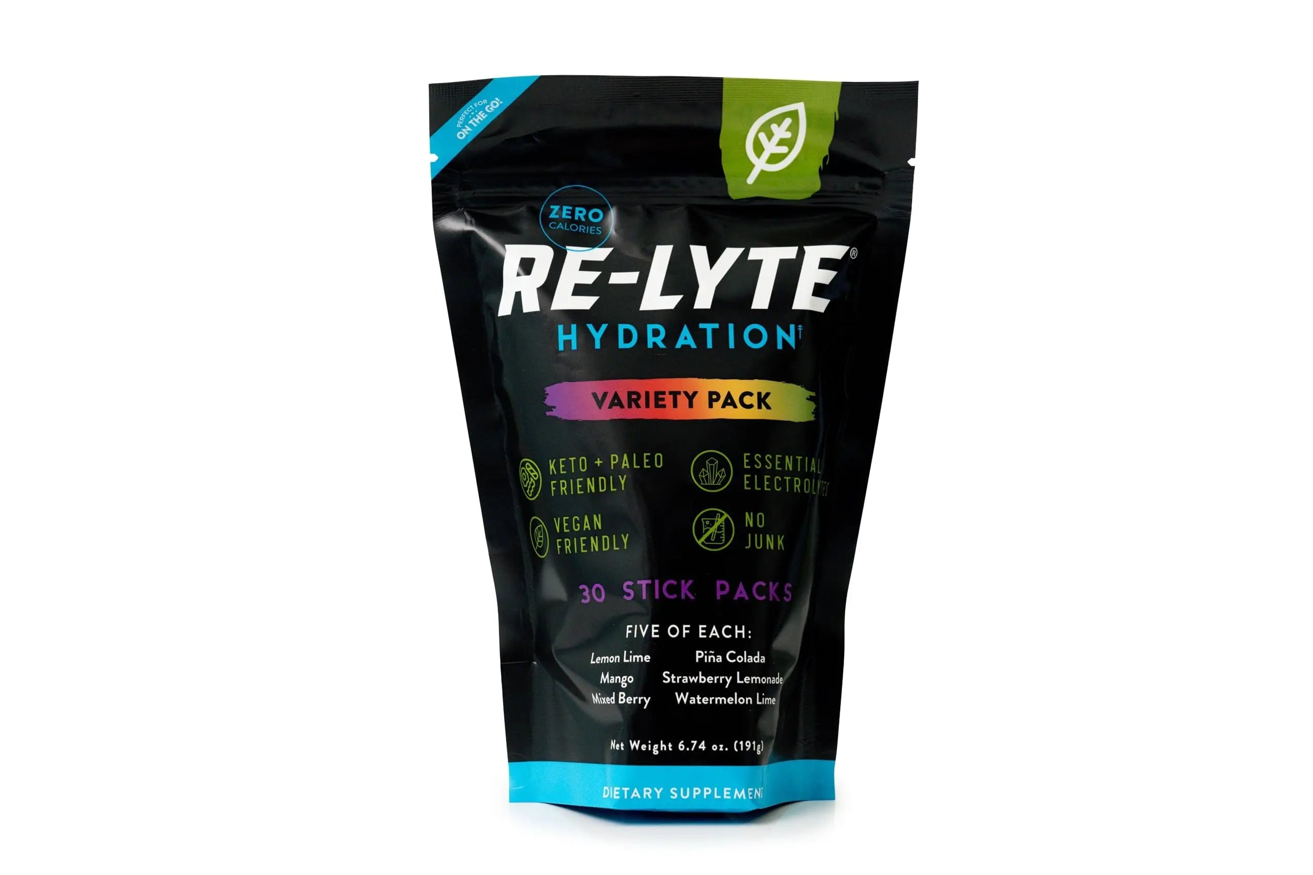 REDMOND Re-Lyte Hydration Electrolyte Powder Mix, Variety Pack, 30 Stick Packs REDMOND uk supplements