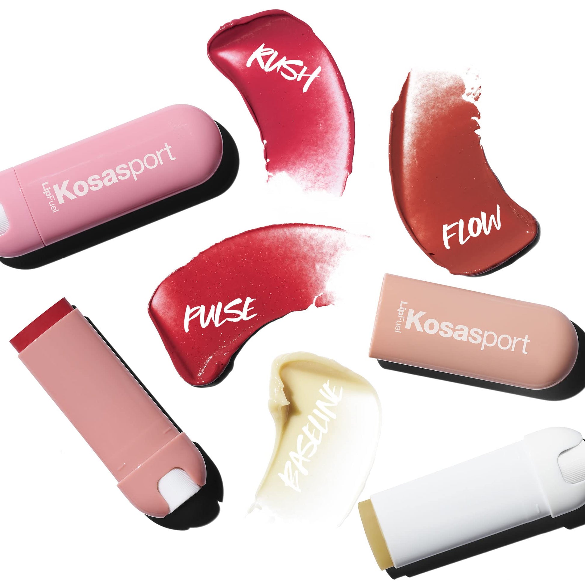Kosas Lipfuel Hyaluronic Active Sport Lip Balm - Hydrates, Energizes and Protects - Natural Lip Treatment and Care (Rush) Kosas uk supplements