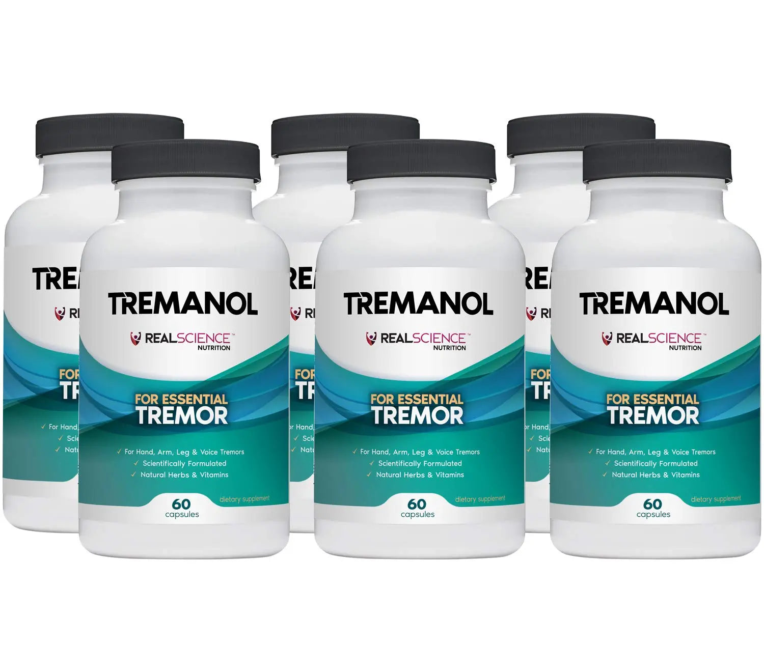 Tremanol Natural Aid Herbal Supplement – Includes Vitamin B2 & B12, Passionflower & Skullcap – 60 Caps (Pack of 6) – Made in USA Tremanol uk supplements