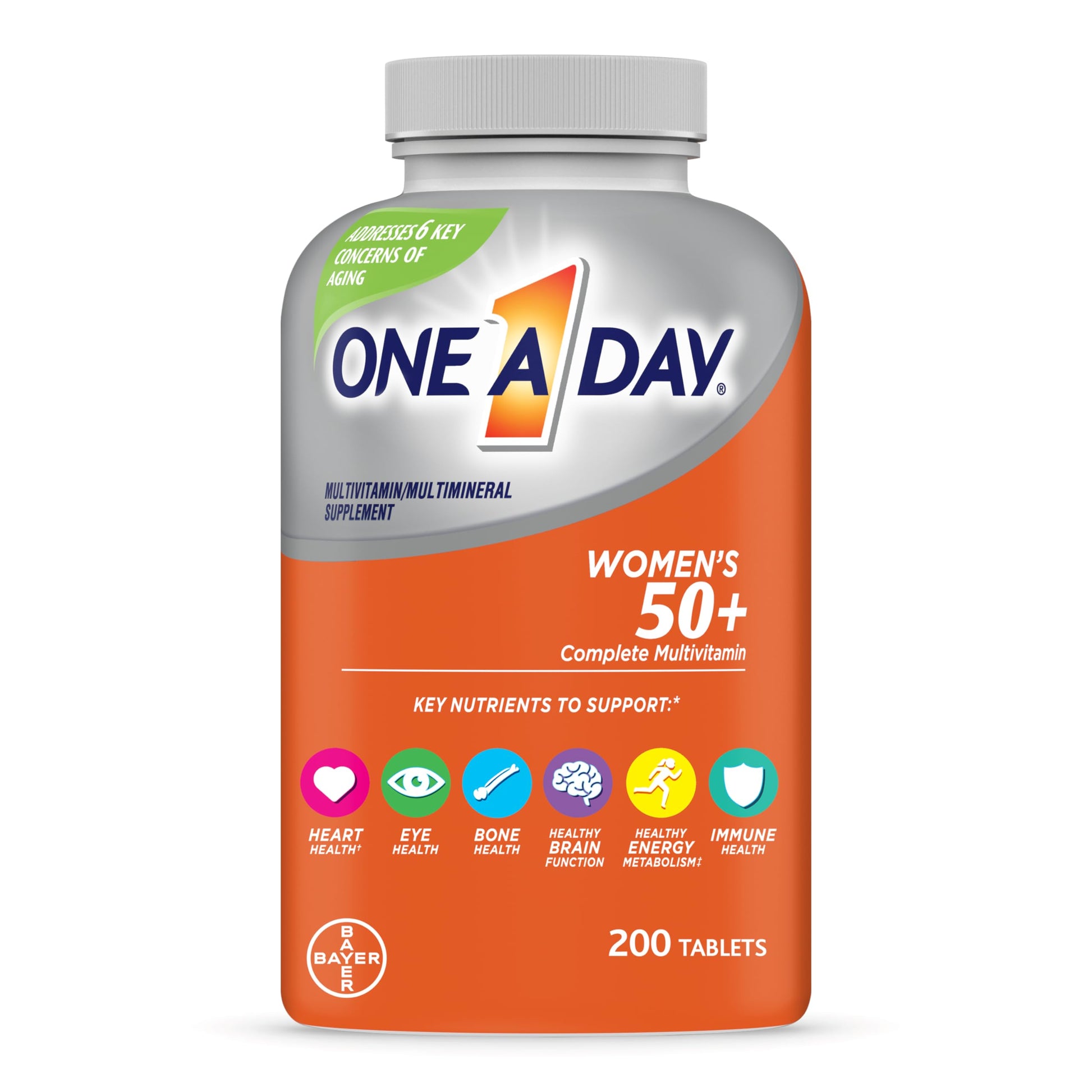 One A Day Women’s 50+ Multivitamins Tablet, Multivitamin for Women with Vitamin A, C, D ONE A DAY uk supplements