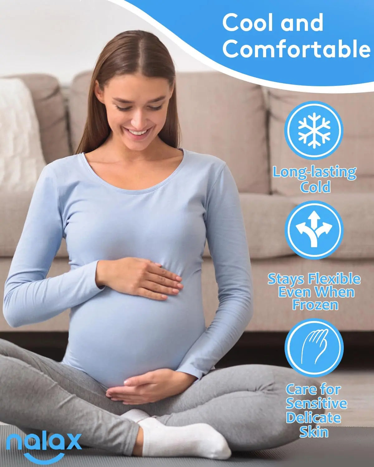 nalax Hemorrhoid Treatment Ice Pack for Fast Relief, FSA-HSA Eligible Cooling Gel Pads, Ultra-Soft, No Mess, Home Use for Hemorrhoid Sufferers & New Moms with Hemorrhoids, Includes 2 Storage Cases nalax uk supplements