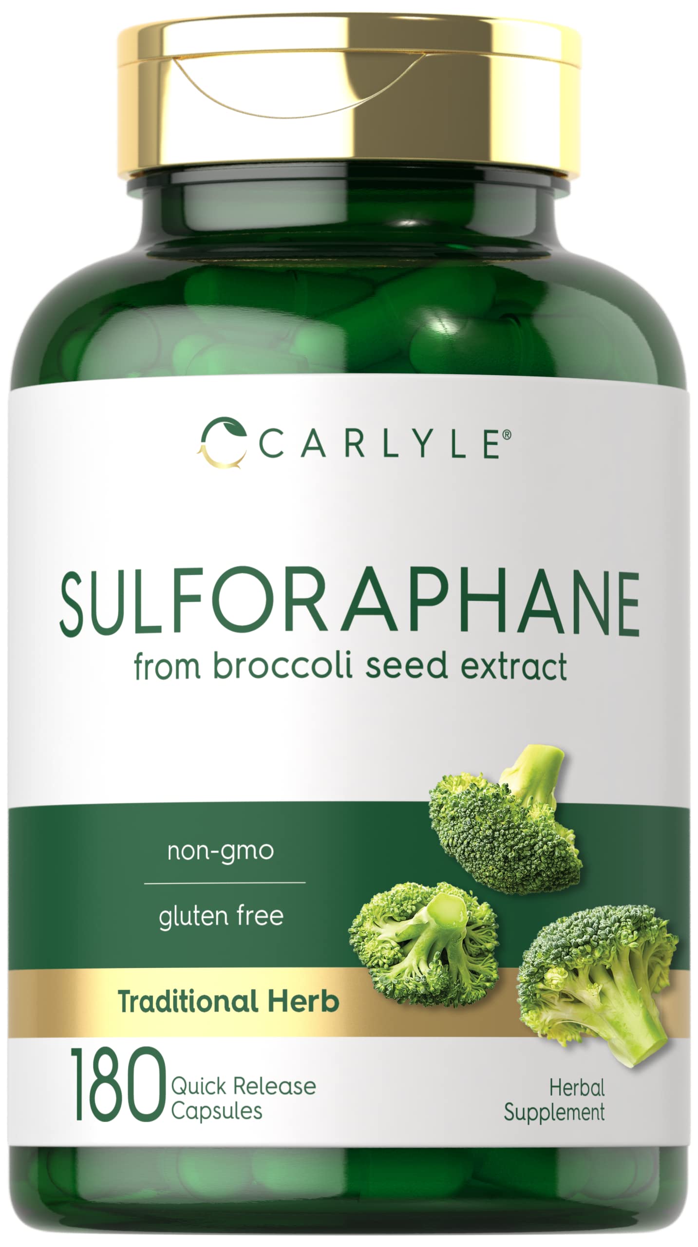 Carlyle Sulforaphane | from Broccoli Seed Extract | 180 Capsules | Traditional Herbal Carlyle uk supplements