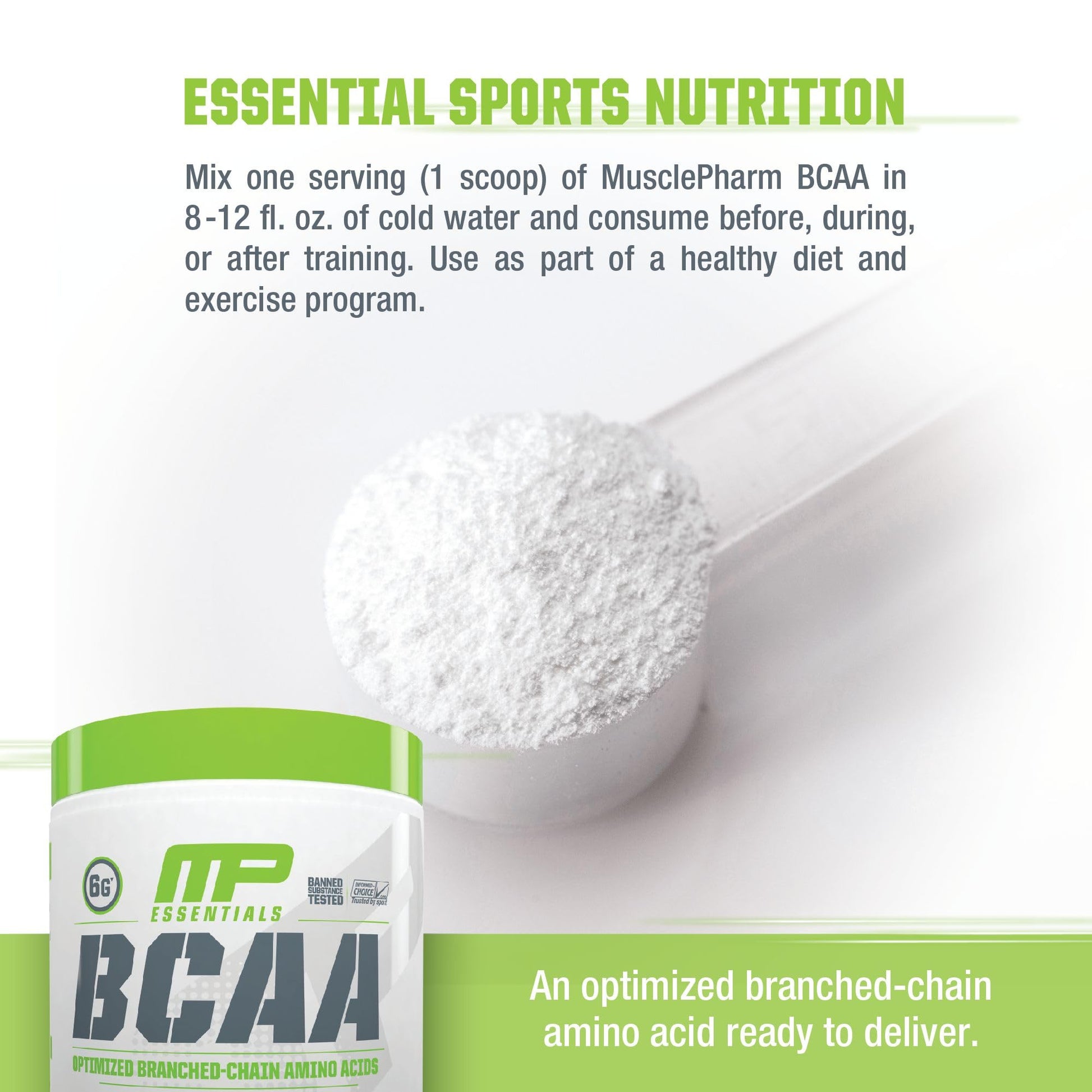 MusclePharm Essentials BCAA Powder, Pre & Post Workout Recovery Drink, Supports Muscle Pharm uk supplements