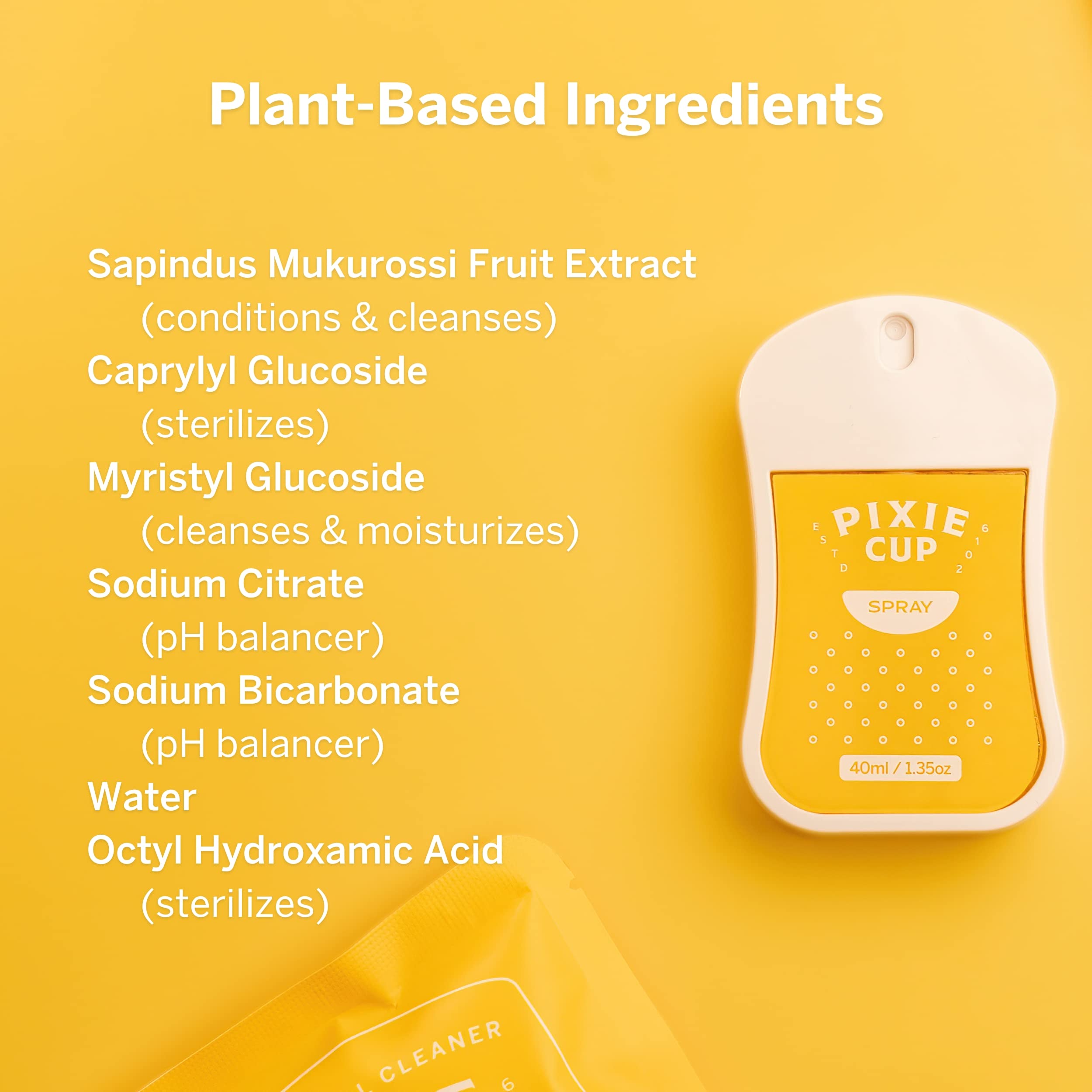 Pixie Sterilizer Spray for Menstrual Cups - Complete Sterilization in Just A Quick Spray - 100% Hypoallergenic Pixie Cup uk supplements
