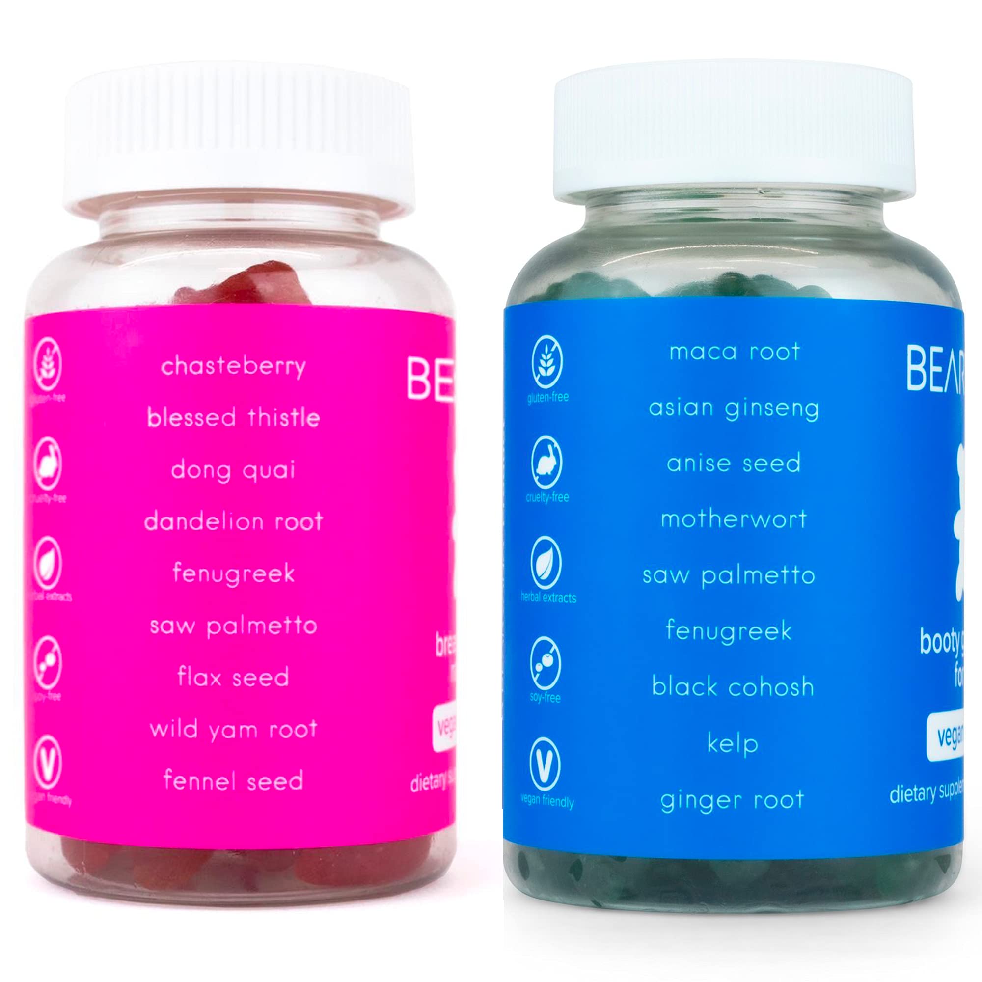 BEARVANA Gummies Combo Pack - Chest and Bum Gummies - Workout Aid - Women’s BEARVANA uk supplements