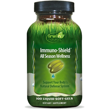 Irwin Naturals Immuno-Shield All Season Wellness for Body's Natural Defense System - 100 Liquid Softgels Irwin Naturals uk supplements