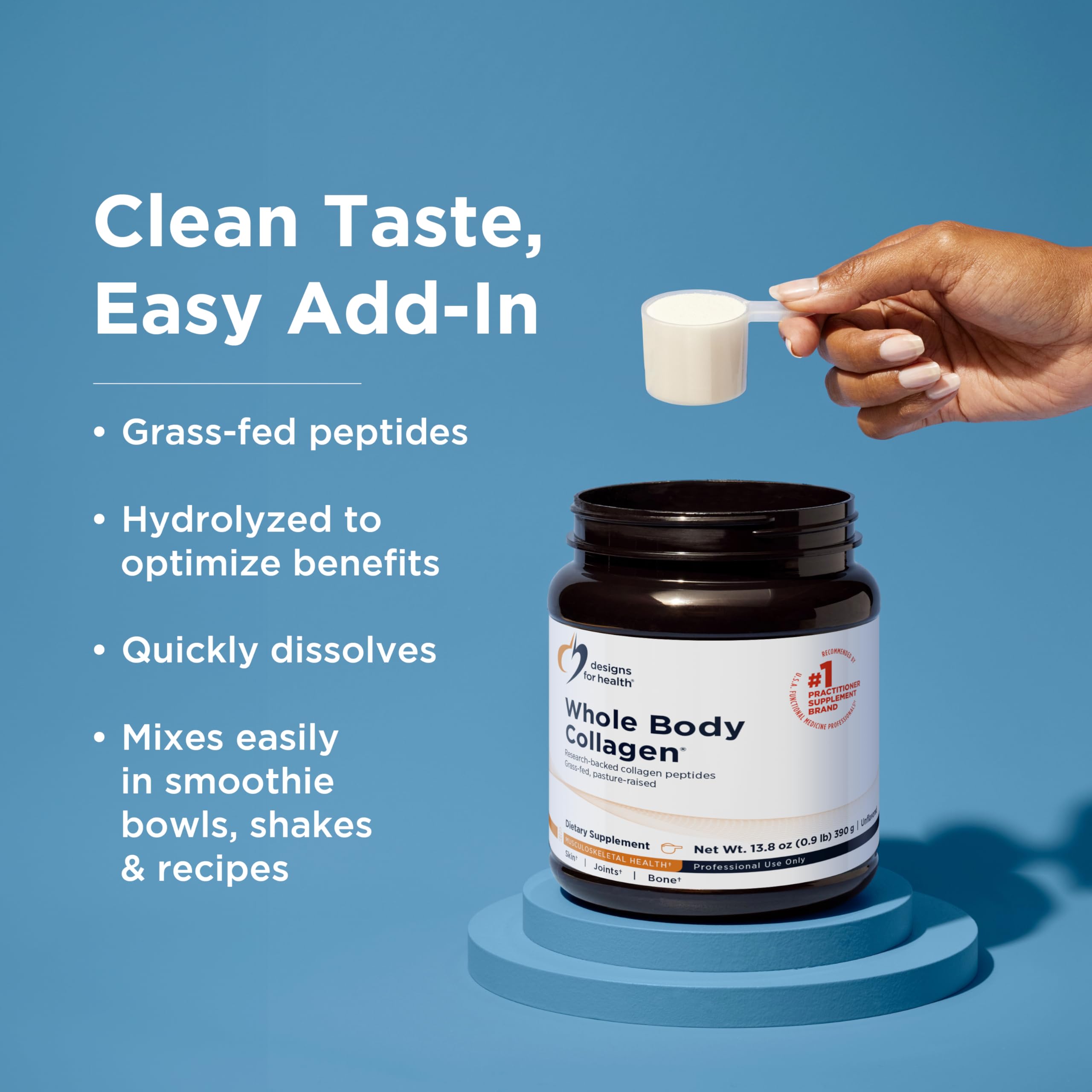 Designs for Health Whole Body Collagen Powder - Hydrolyzed Collagen Peptides Powder for Healthy Skin & Hair, Joint + Bone Health - Fortigel & Verisol Collagen, Unflavored (30 Servings) Designs for Health uk supplements