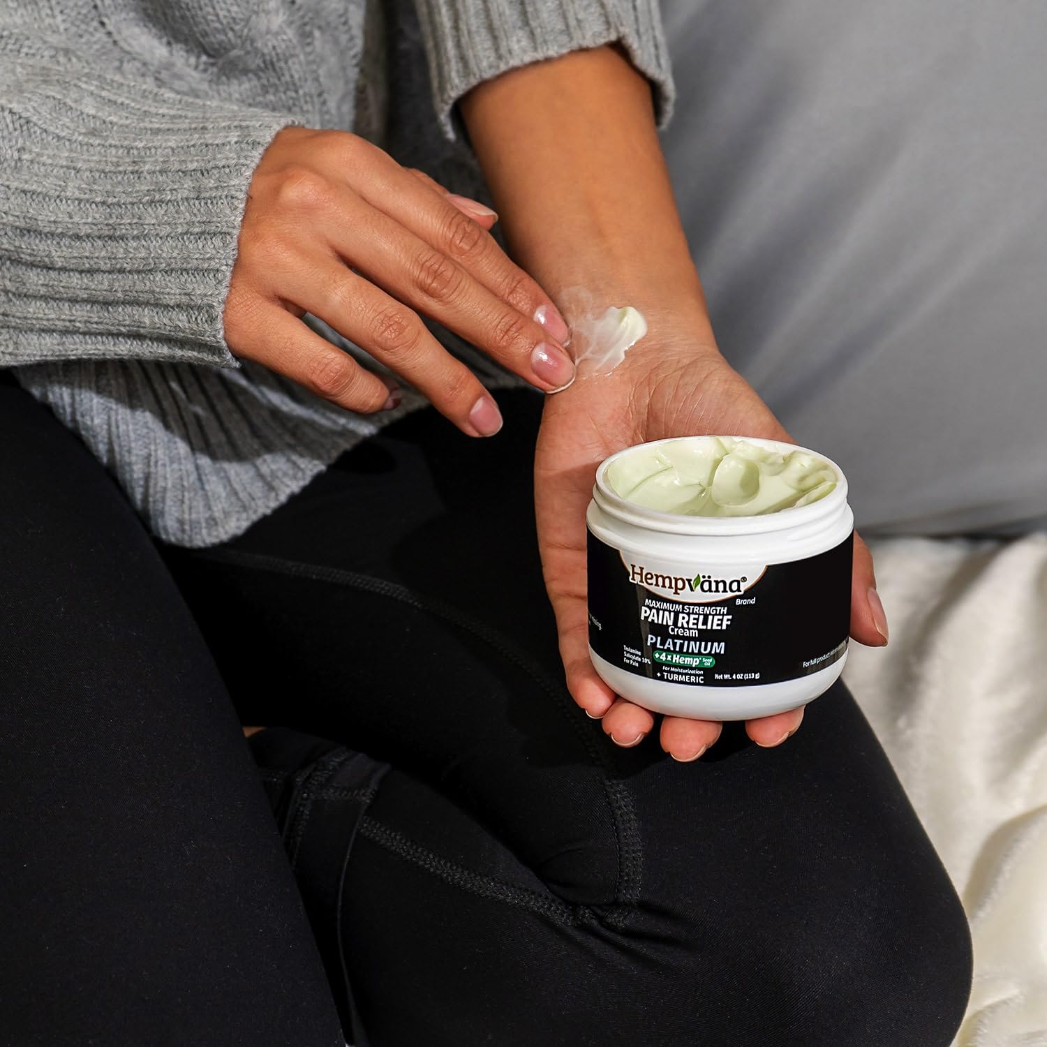 Hempvana Platinum Maximum Strength Relief Cream 4X Hemp for Muscles, Joints, Back, Knees, Shoulders, Neck, Elbows, Hands, Feet. AS SEEN ON TV. Odor-Free, Non-Greasy, Quickly Absorbs, 4X More Hemp Hempvana uk supplements