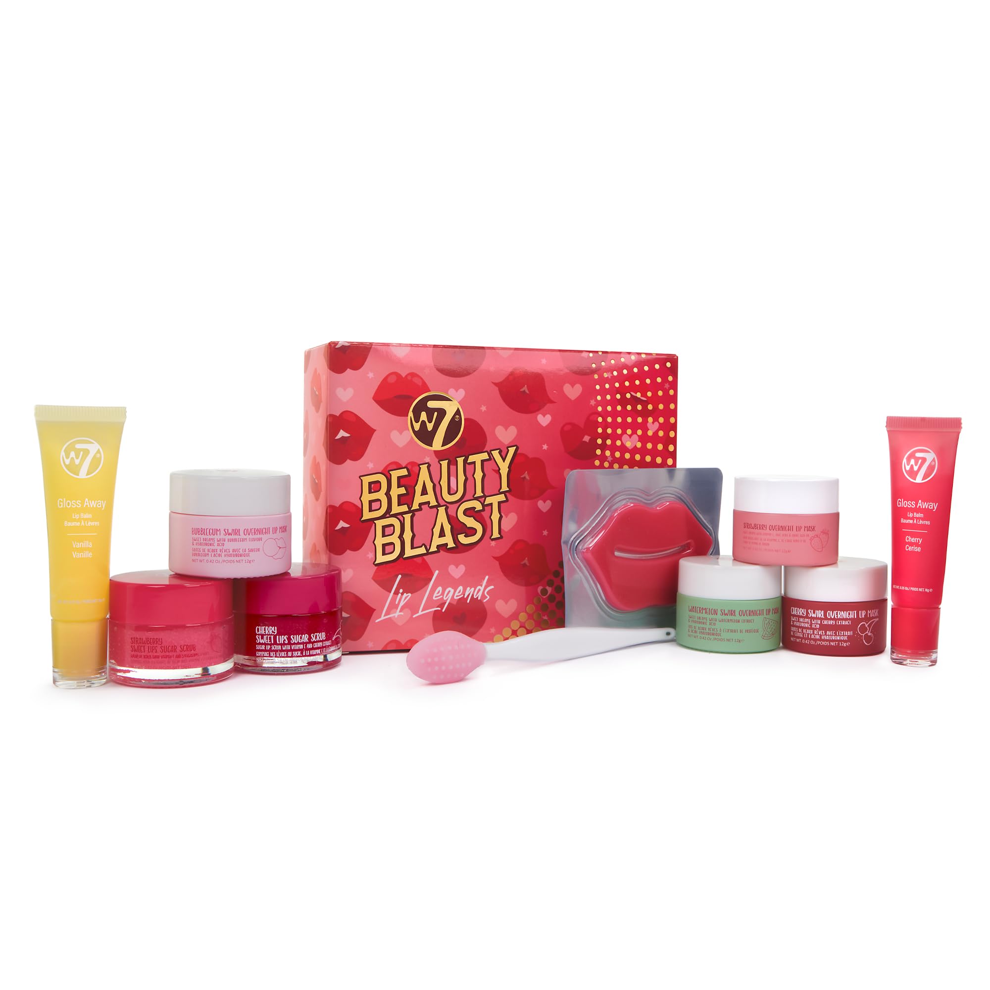W7 Beauty Blast Lip Legends Sweet Dreams Lip Care Set - Lip Masks, Scrubs, Balms and More – Exclusive W7 Sweet Dreams Flavors Included W7 uk supplements