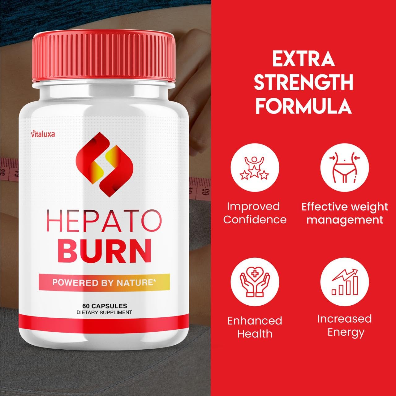 (2 Pack) Hepato Burn Capsules - HepatoBurn Supplement Pills Advanced Formula Wait Premium Blend All Natural Loss Support for Men Women, Hepataburn Reviews Maximum Strength Burner Health (120 Capsules) Vitaluxa uk supplements