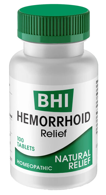 MediNatura BHI Hemorrhoid Relief - Natural Hemorrhoid Treatment for Relieving Rectal Itching - Daily Support - Chewable & Easy-to-Use Tablets - Plant-Based - 100 Count MediNatura uk supplements