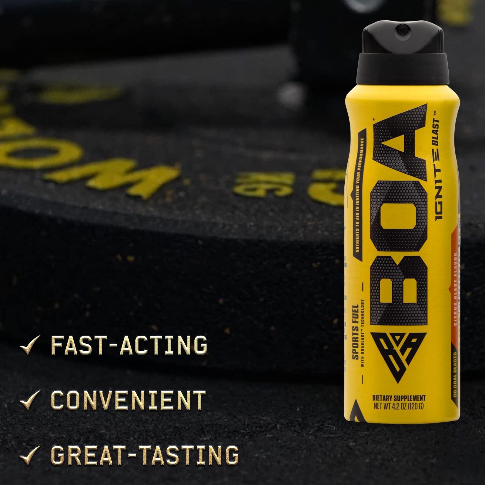BOA Ignite Blast – Oral Aerosol Rapid Energy Solution – Pre Workout with Caffeine, B Vitamins BOA Nutrition Inc uk supplements