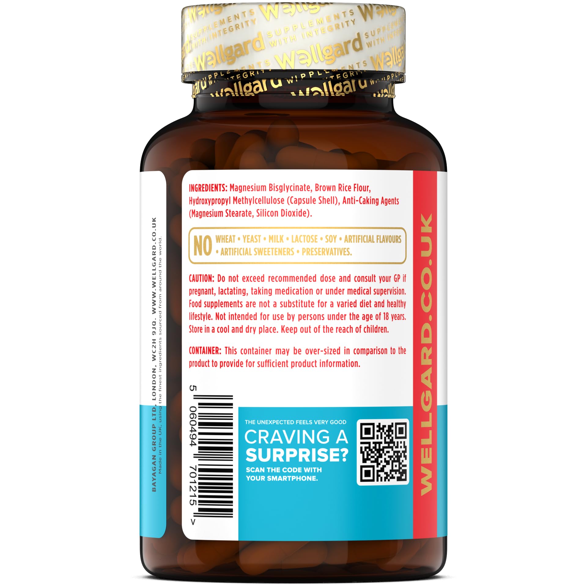 Wellgard Magnesium Glycinate, Mag 1200, High Strength Magnesium Bisglycinate Wellgard uk supplements