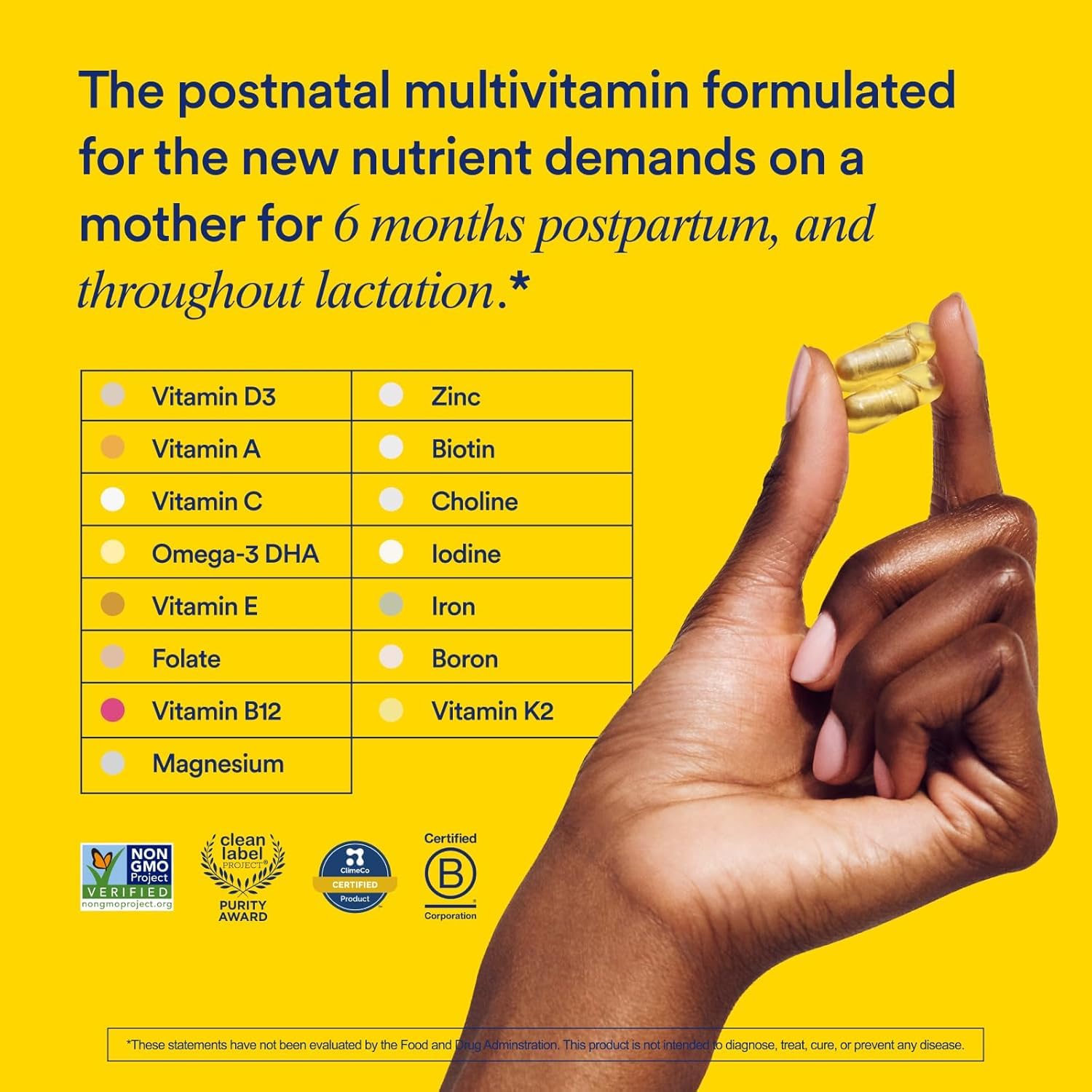 Ritual Essential for Women Postnatal Multivitamin - Postpartum Vitamin - Omega-3 DHA & Choline for Lactation Support, Vitamin A, C, D3 & Zinc Ritual uk supplements