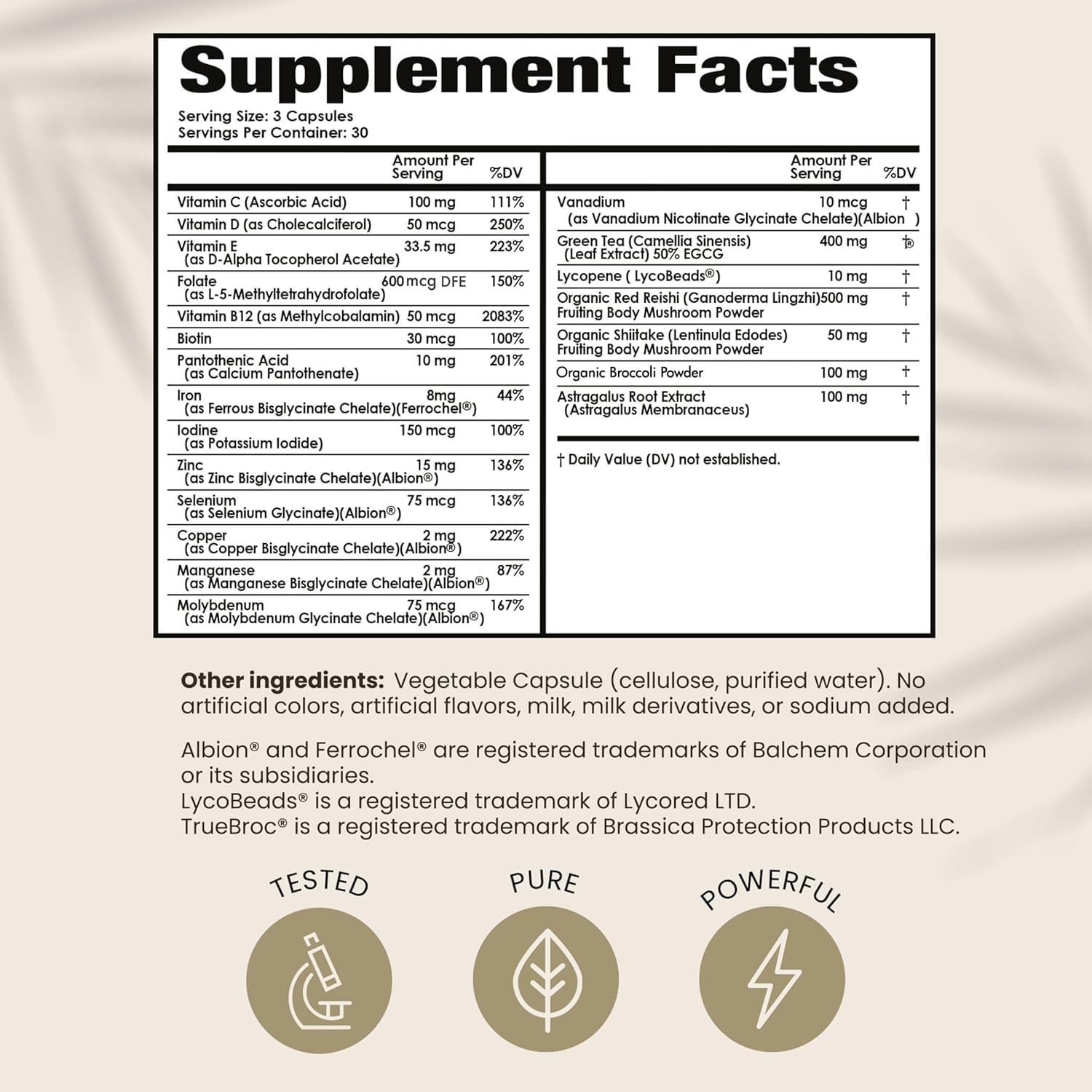 PAPCLEAR Physician Formulated | All Natural Immune Support Supplement | Advanced Powerful Immunity Booster | 21 Vitamins & Nutrients with Organic Shiitake Mushroom & Lycopene | 90 Capsules | Pack of 1 HPD Rx uk supplements